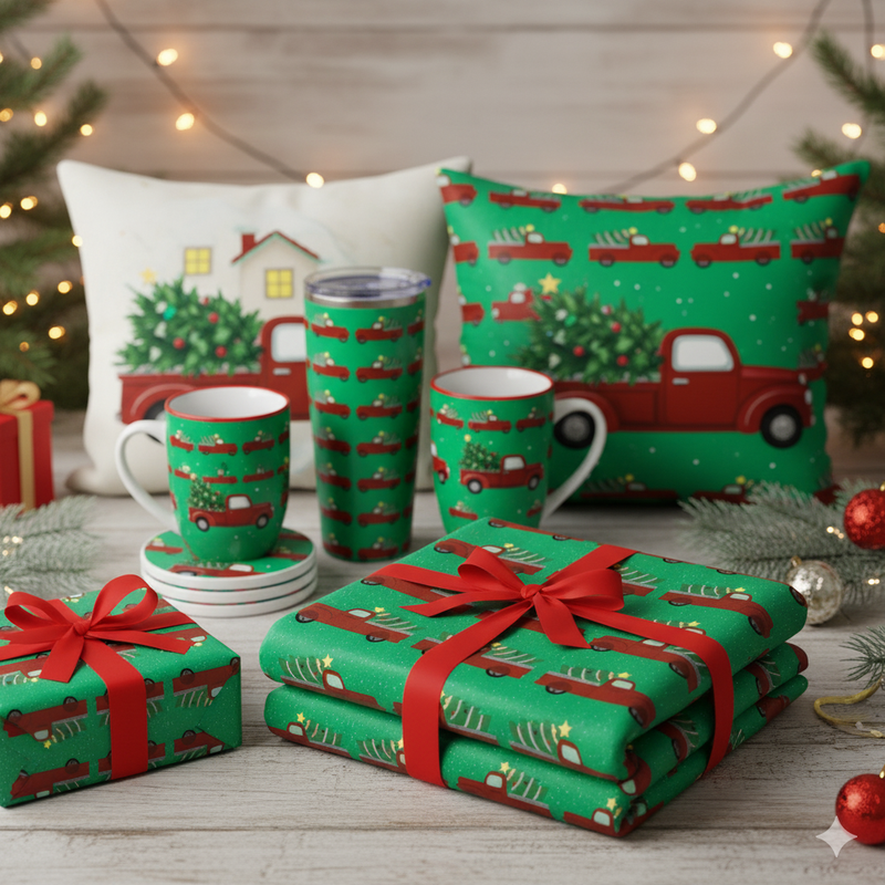 🚛 Vintage Christmas Truck