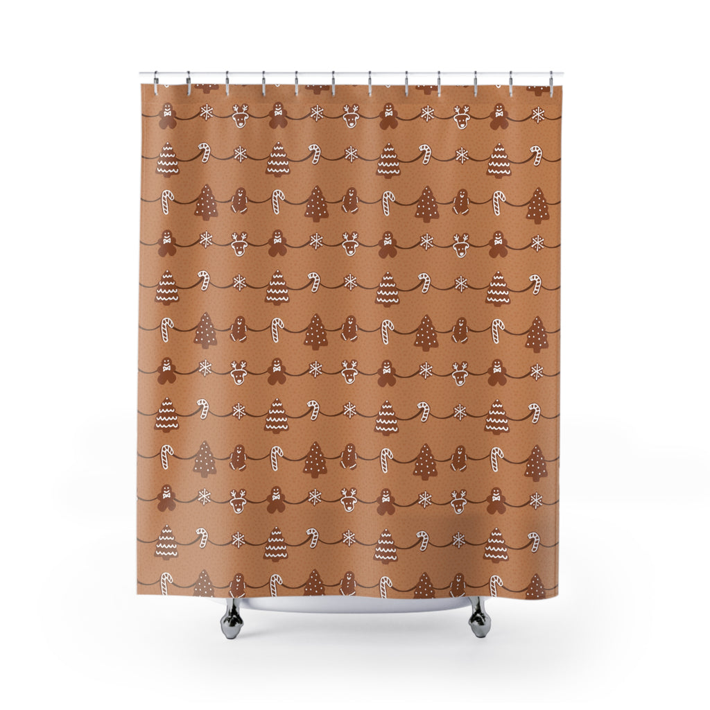 Shower Curtain - Gingerbread Cookies