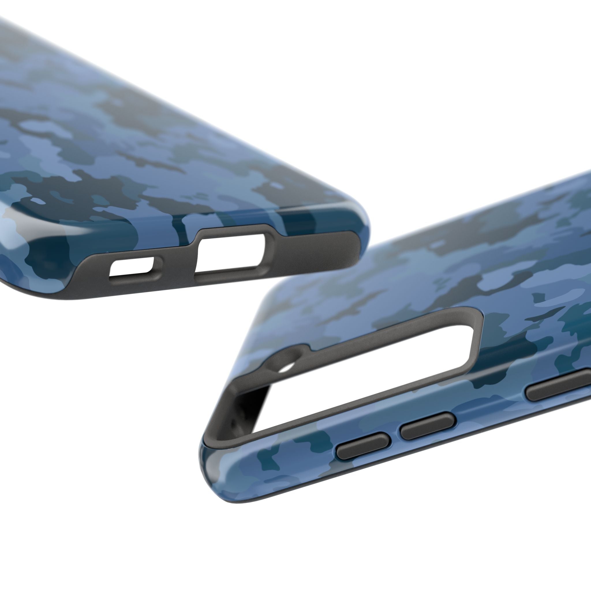 Tough Phone Cases - Blue Camo
