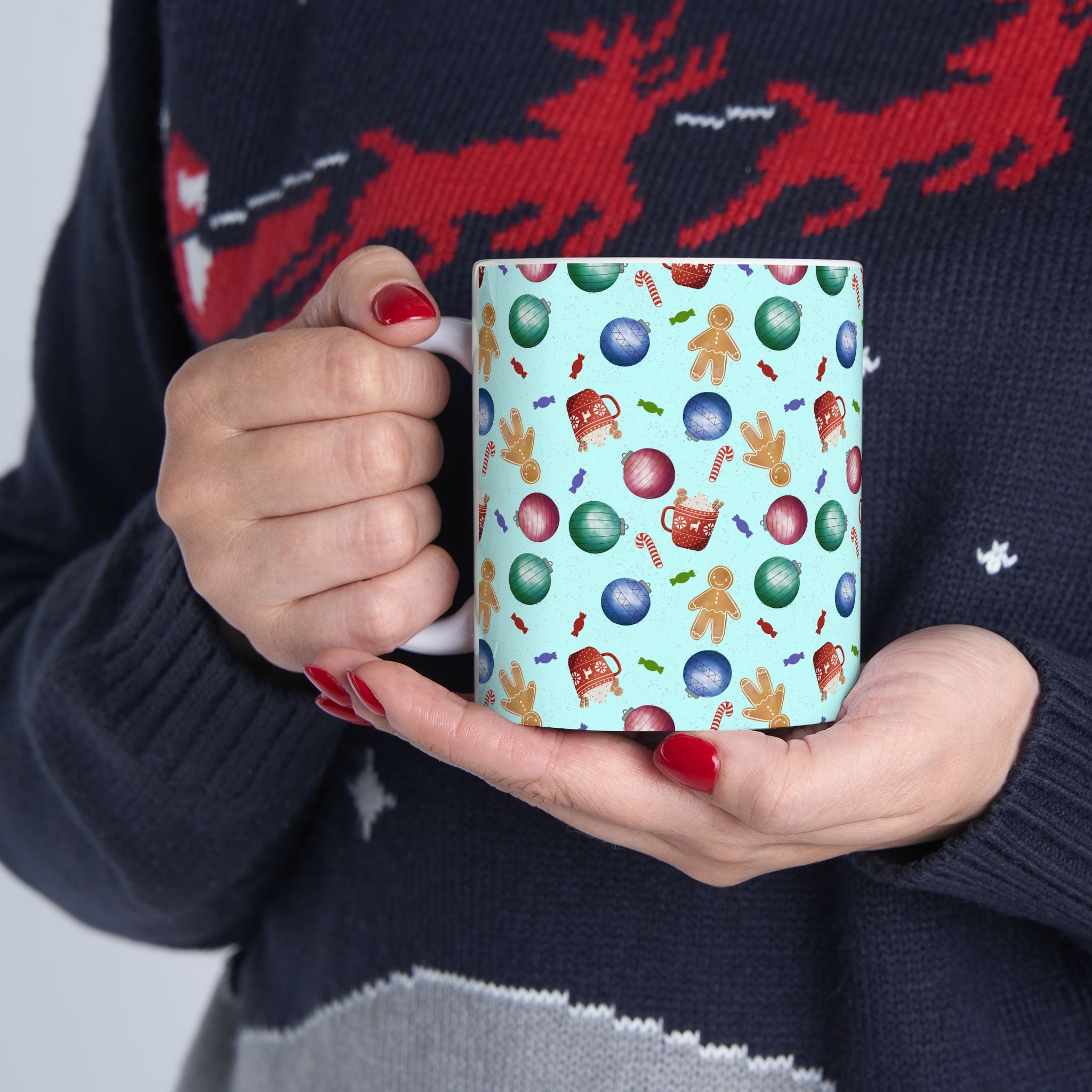 Ceramic Mug, (11oz, 15oz) - Christmas Assortment