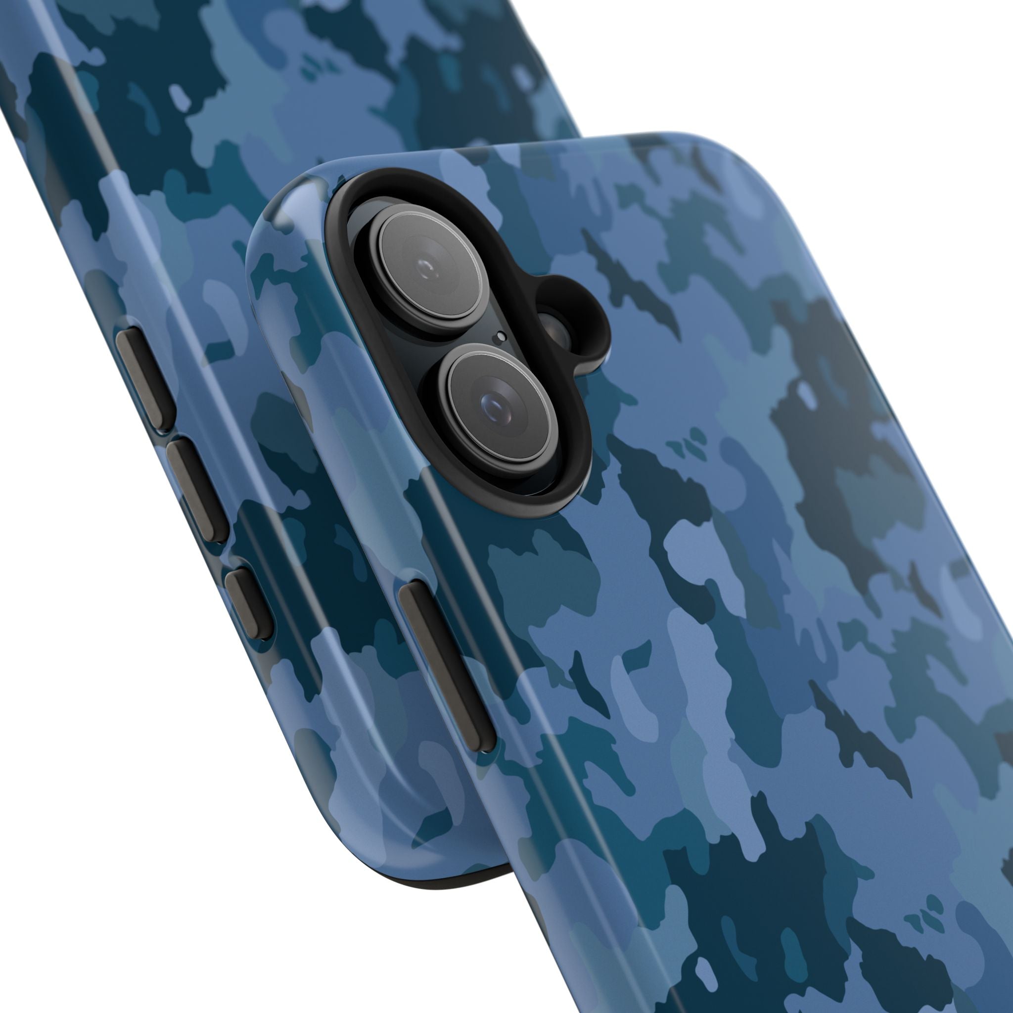 Tough Phone Cases - Blue Camo