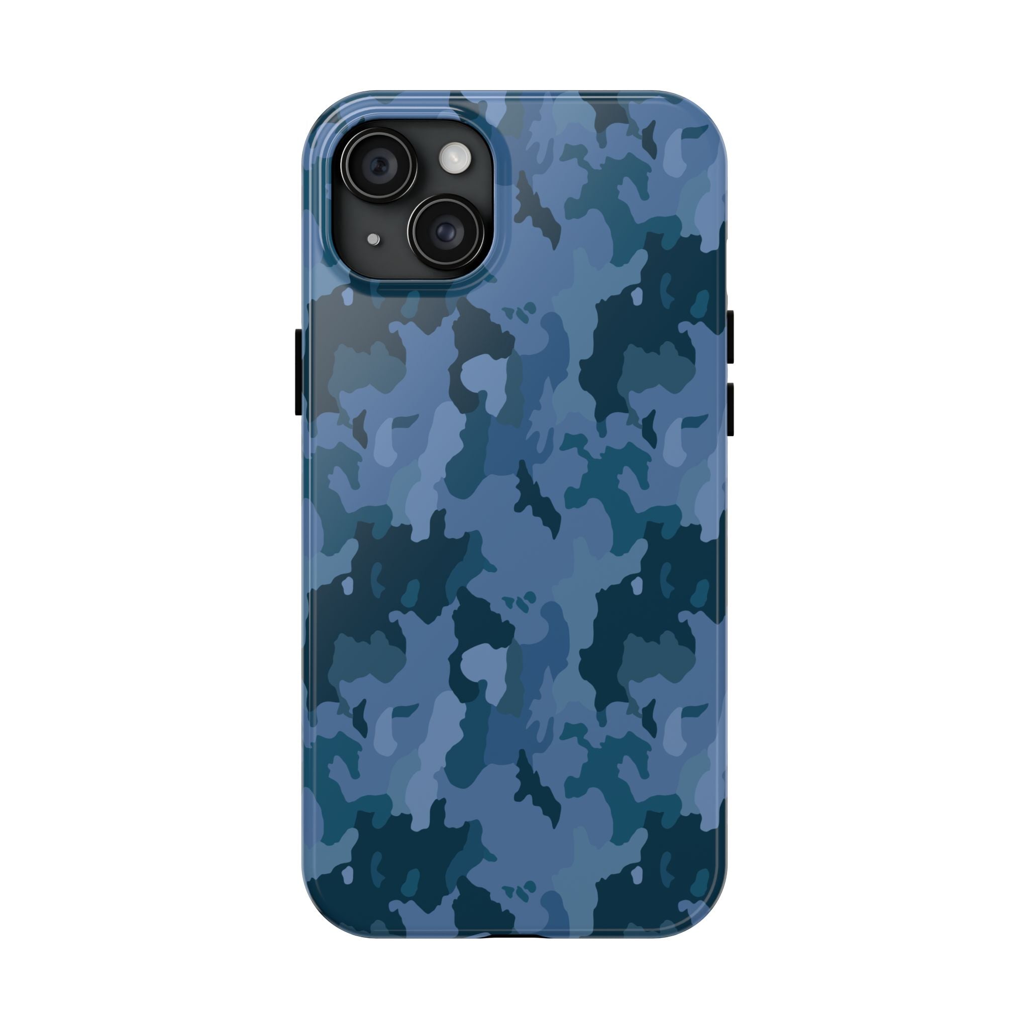 Tough Phone Cases - Blue Camo