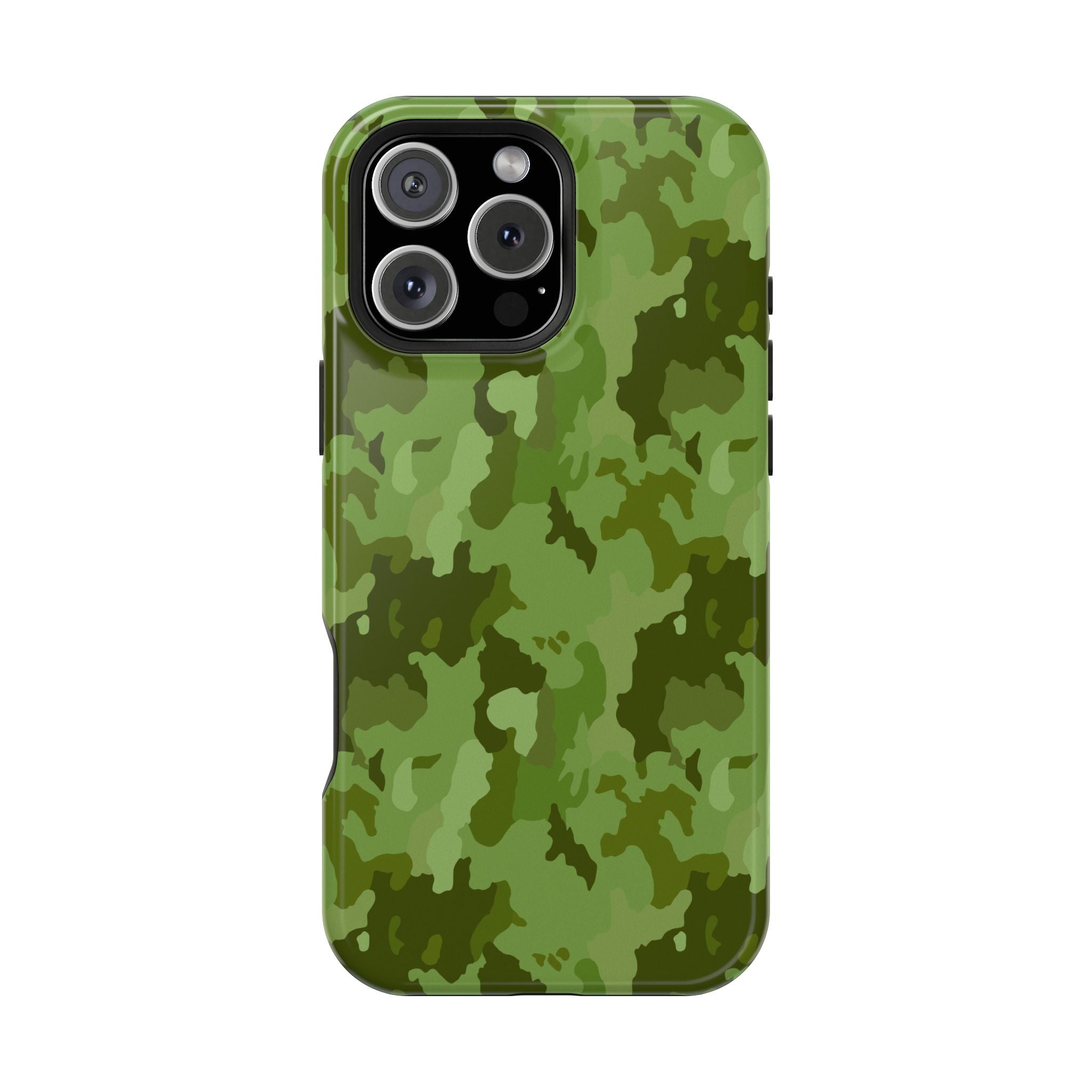 Magnetic Impact-Resistant Cases - Green Camo