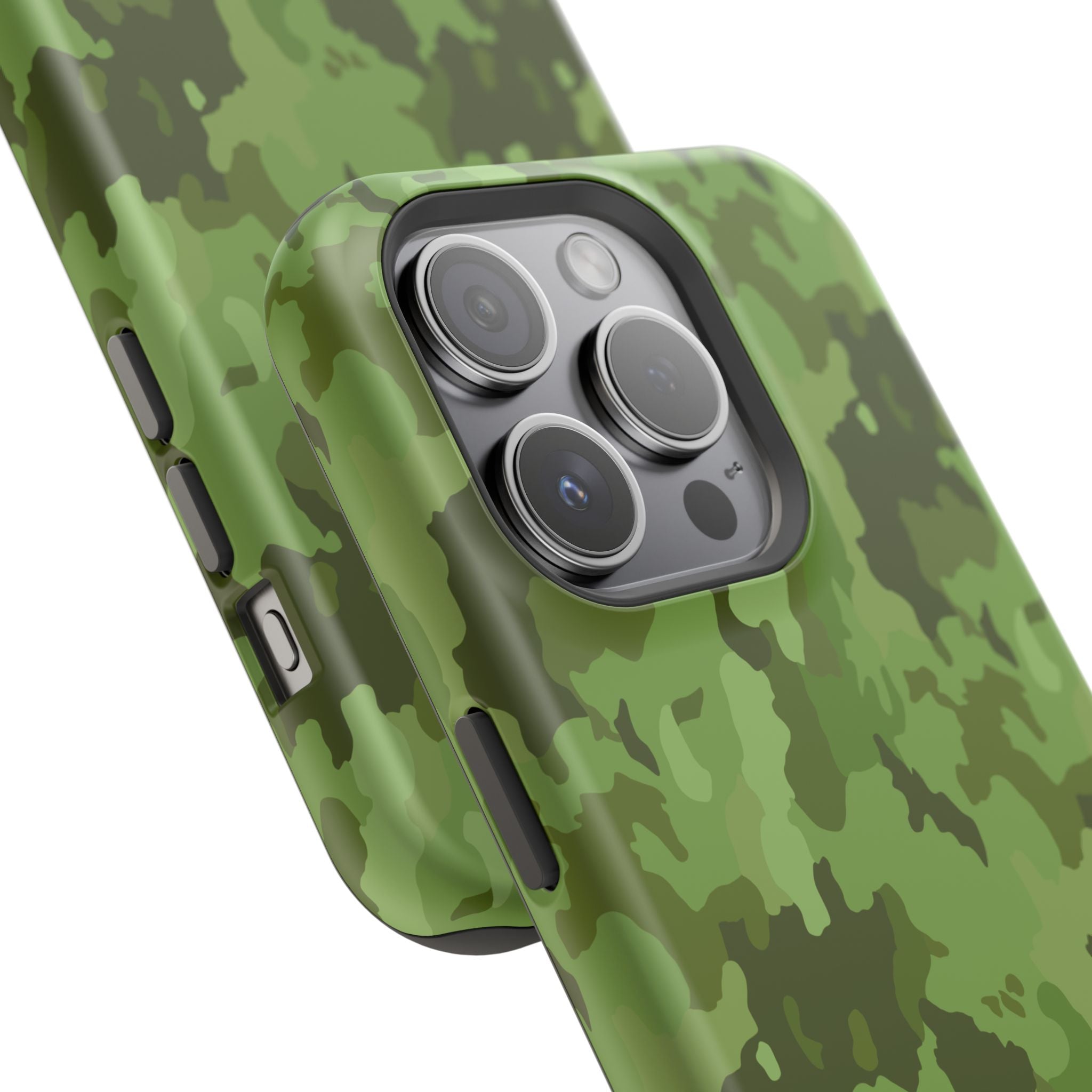 Magnetic Impact-Resistant Cases - Green Camo