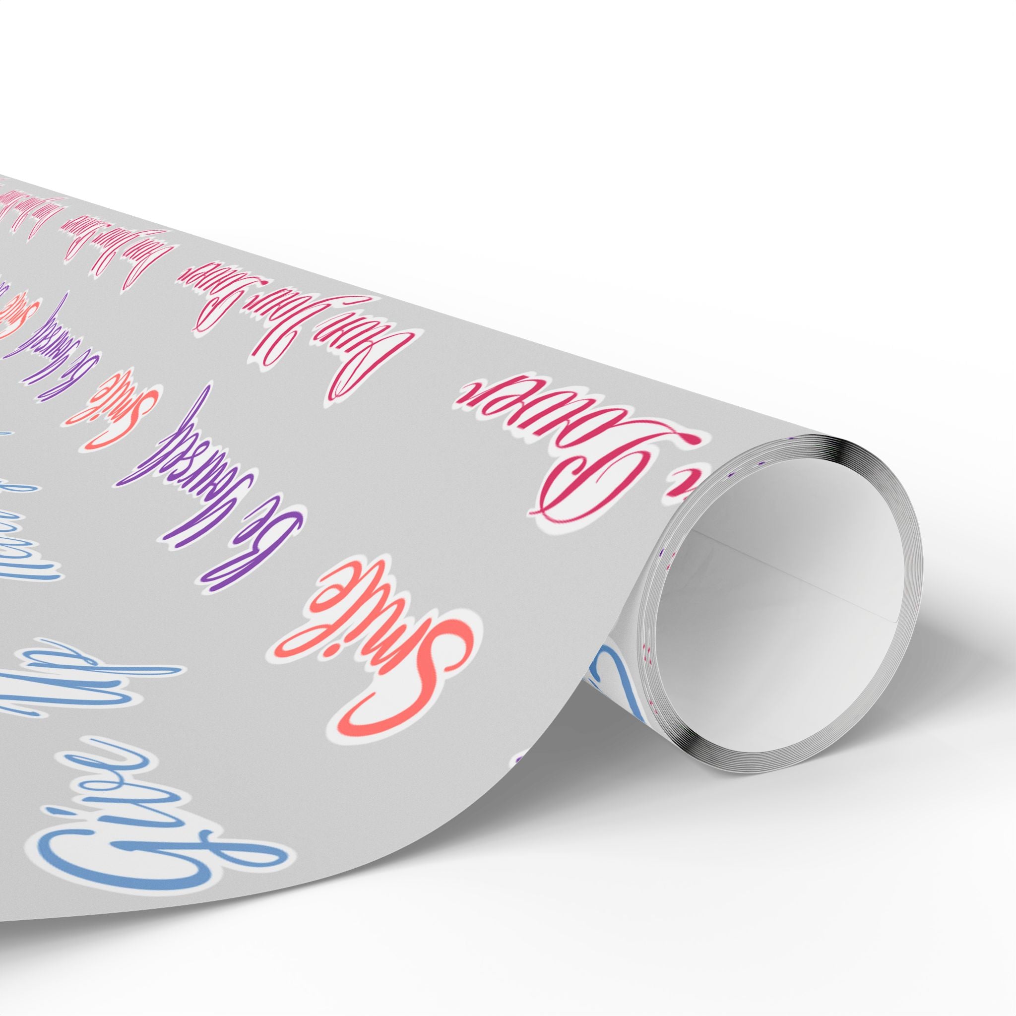 Wrapping Papers - Grey Inspo Word