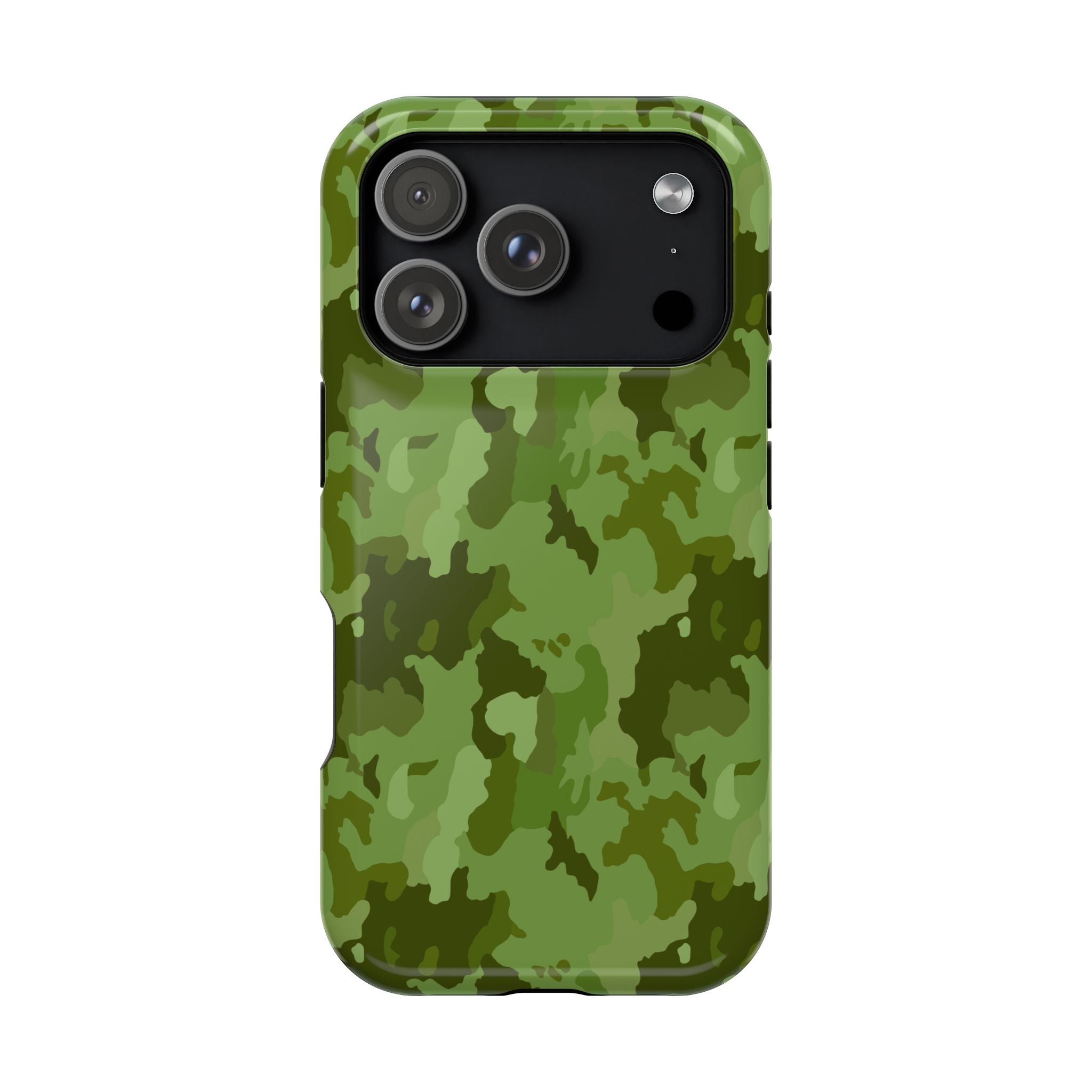 Magnetic Impact-Resistant Cases - Green Camo