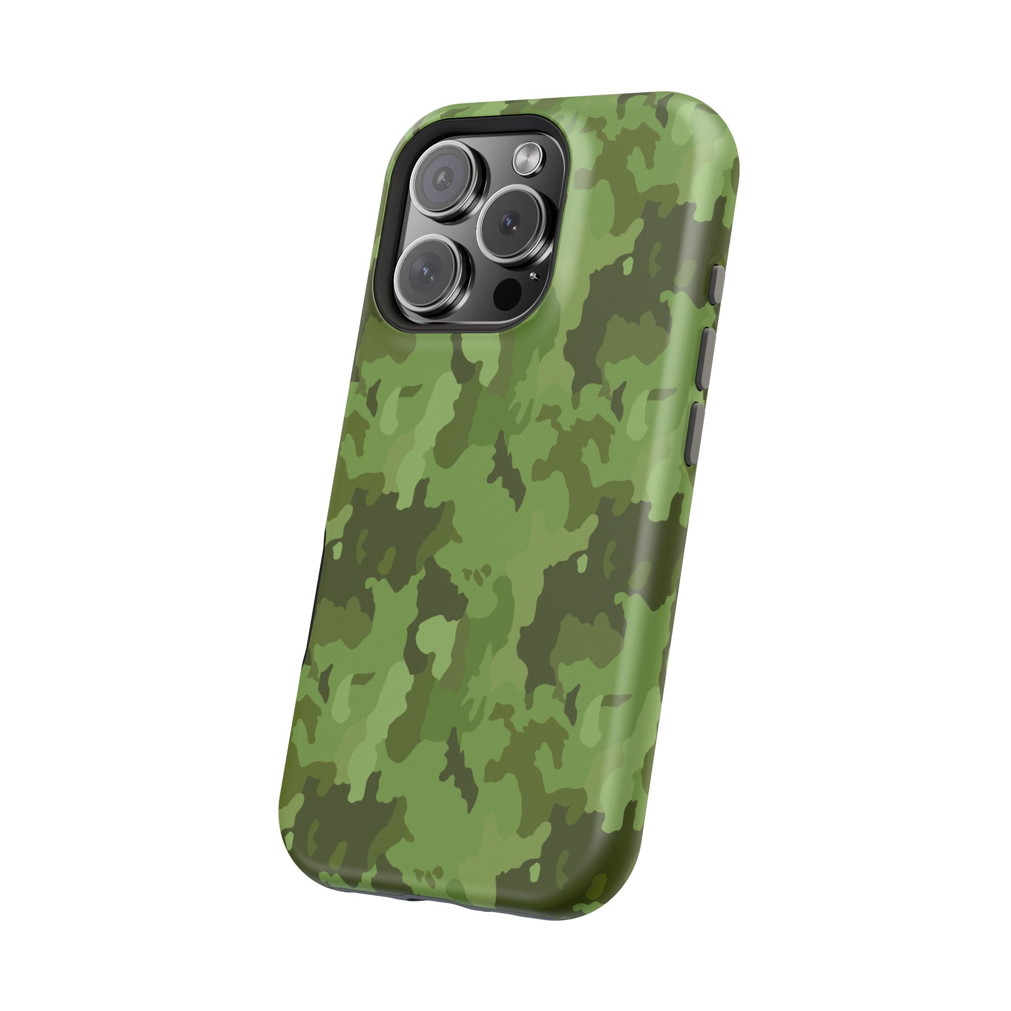 Magnetic Impact-Resistant Cases - Green Camo