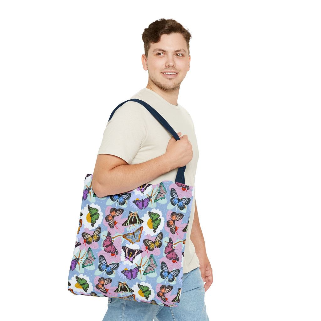 Tote Bag - Butterflies and Flowers