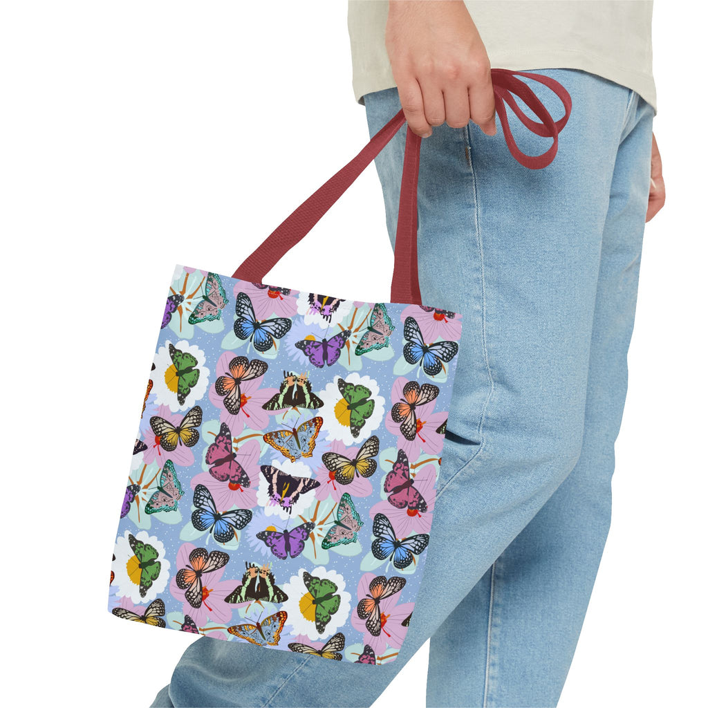 Tote Bag - Butterflies and Flowers