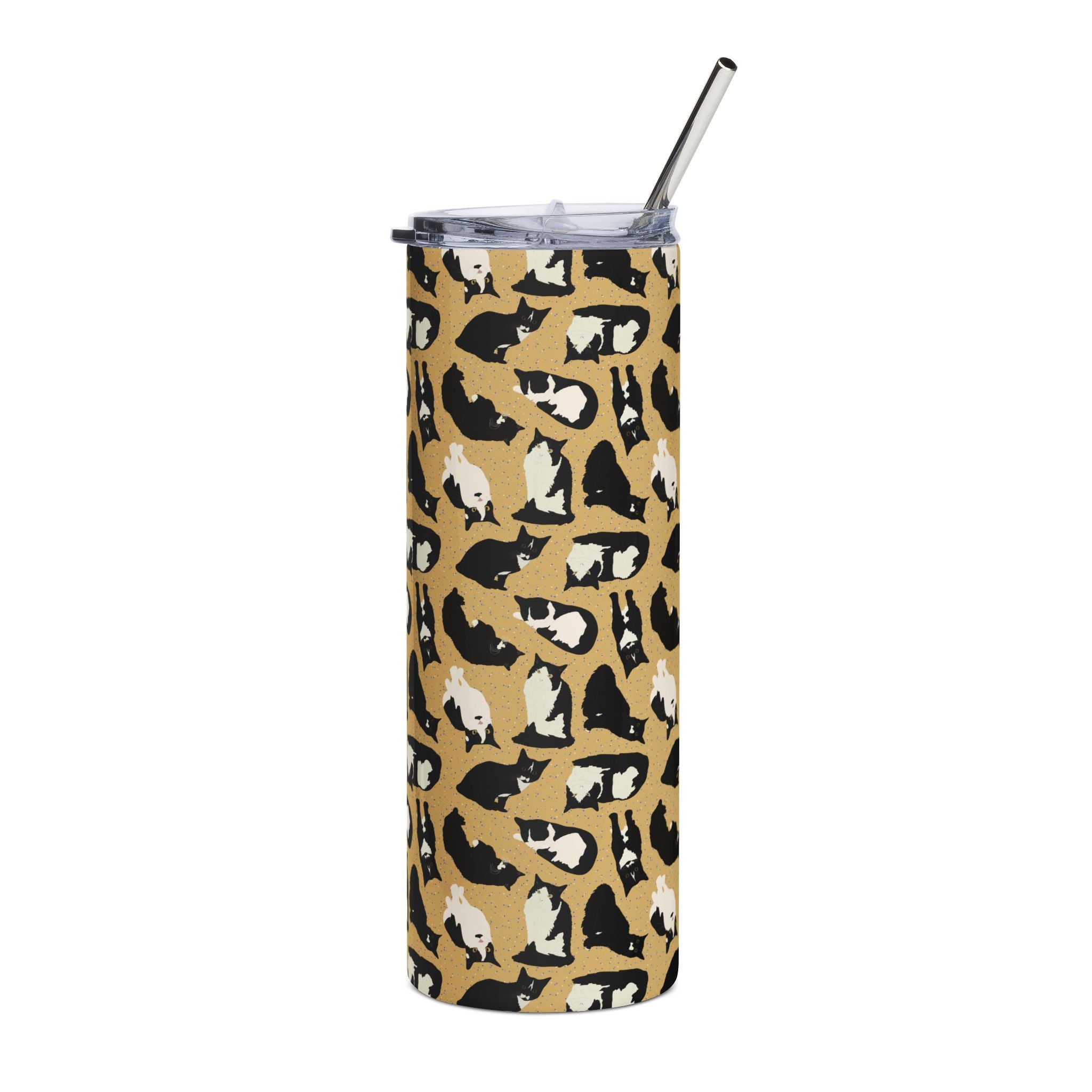 Stainless Steel Tumbler, 20oz - Cats