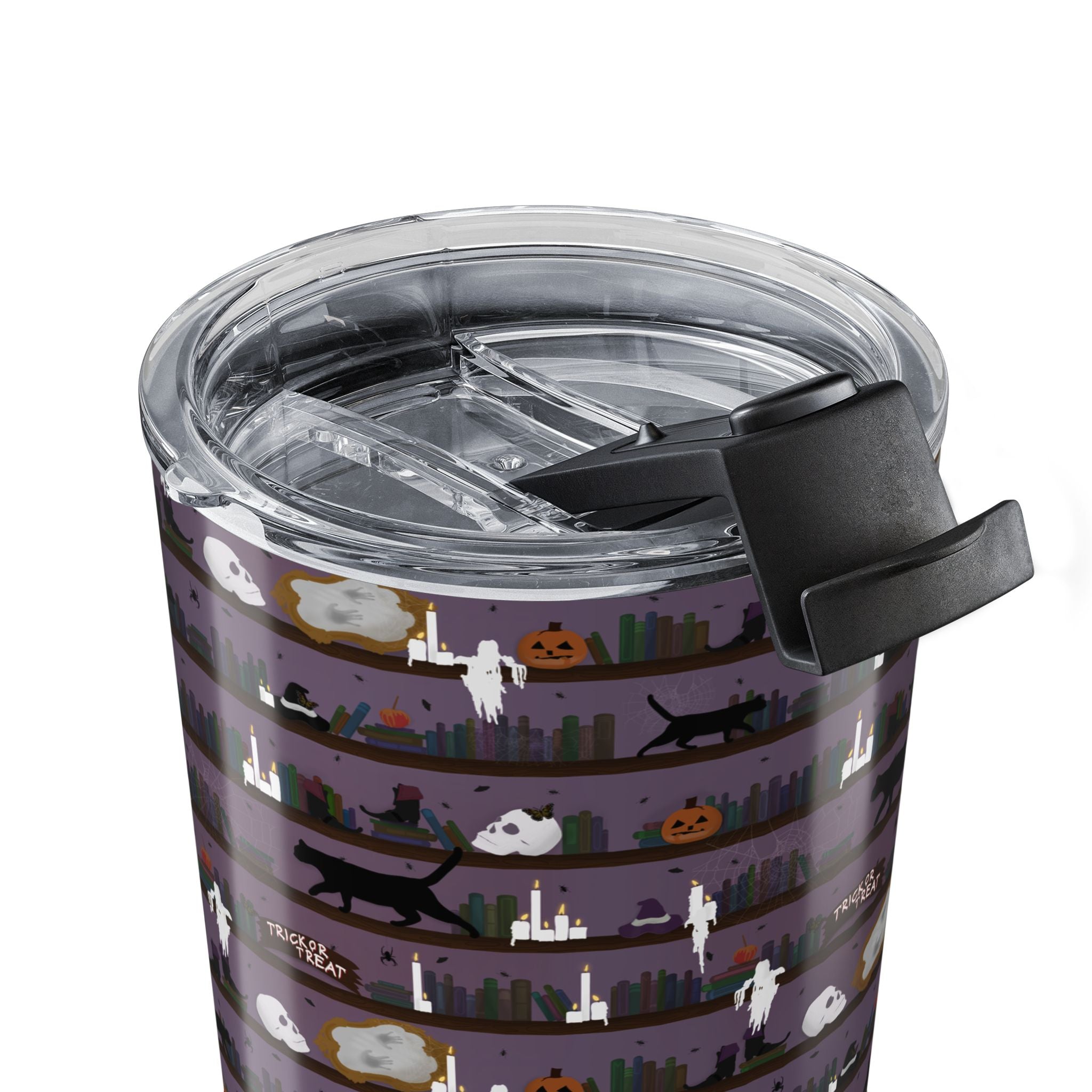 Tumbler 20oz - Spooky Bookshelf