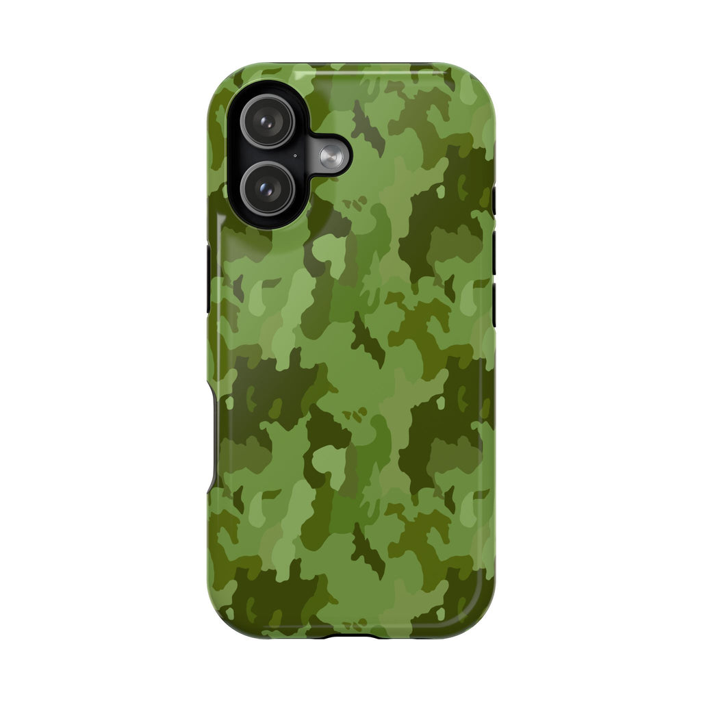 Magnetic Impact-Resistant Cases - Green Camo