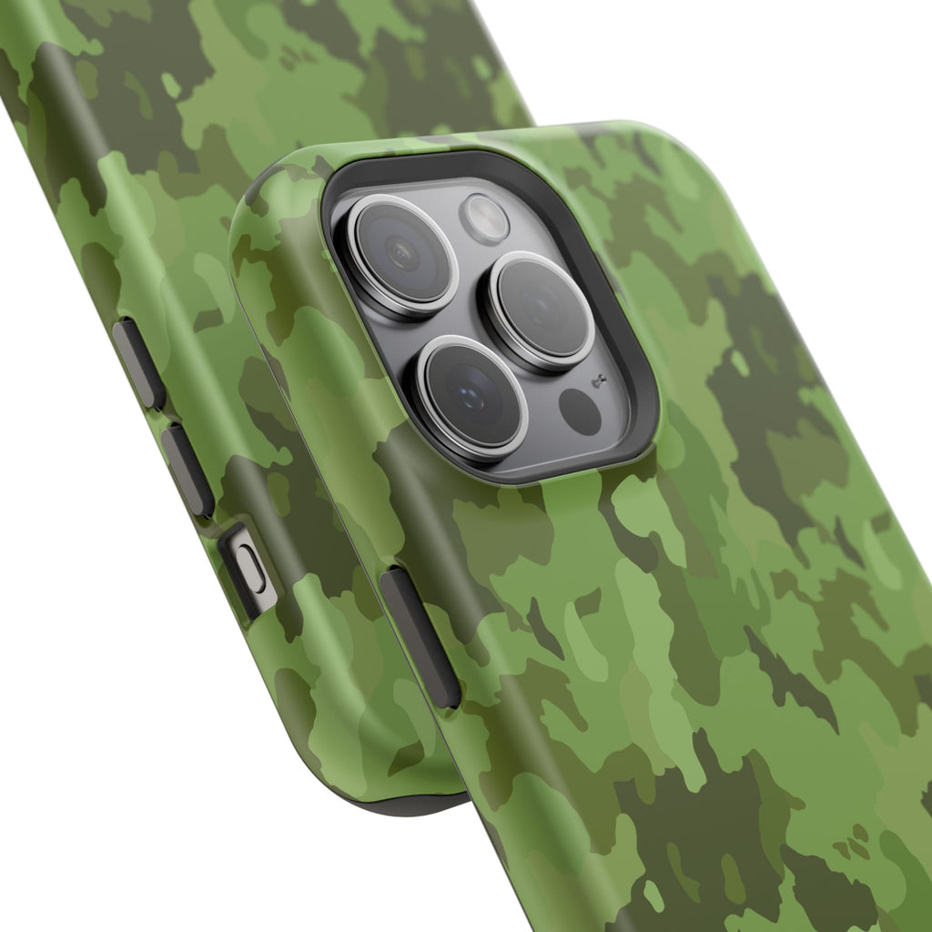 Magnetic Impact-Resistant Cases - Green Camo