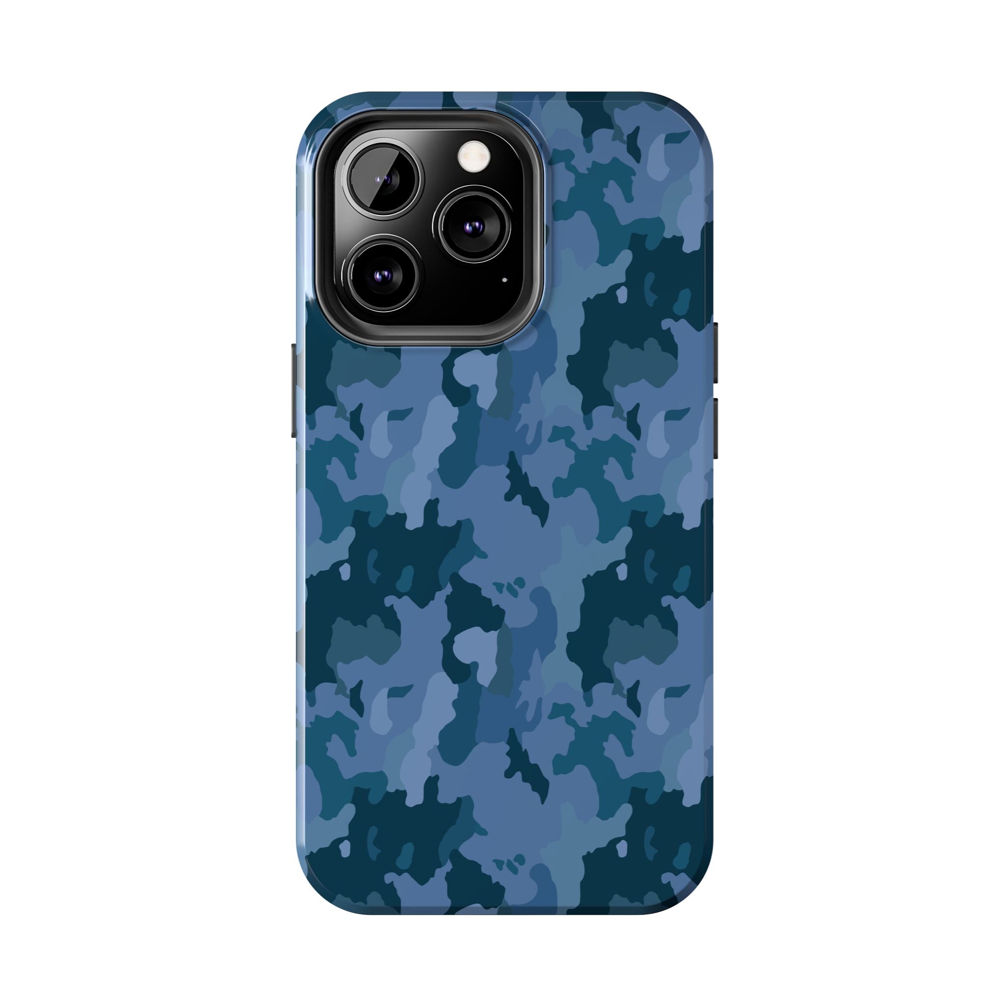 Tough Phone Cases - Blue Camo