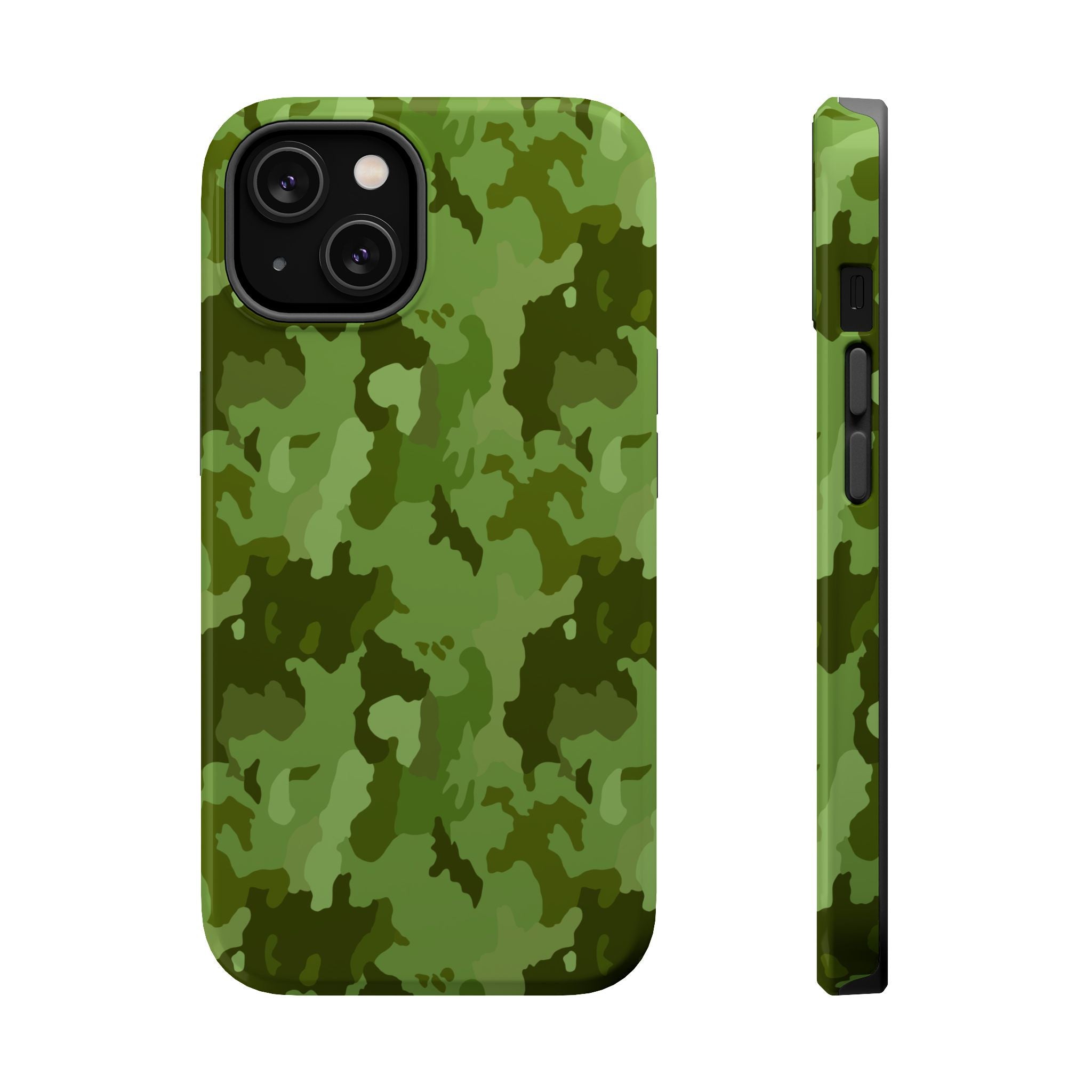Magnetic Impact-Resistant Cases - Green Camo