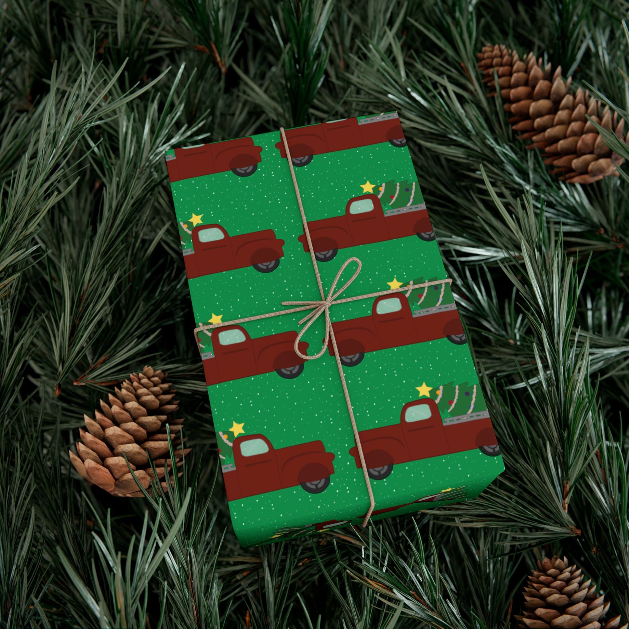Gift Wrap Papers - Merry Truckmas