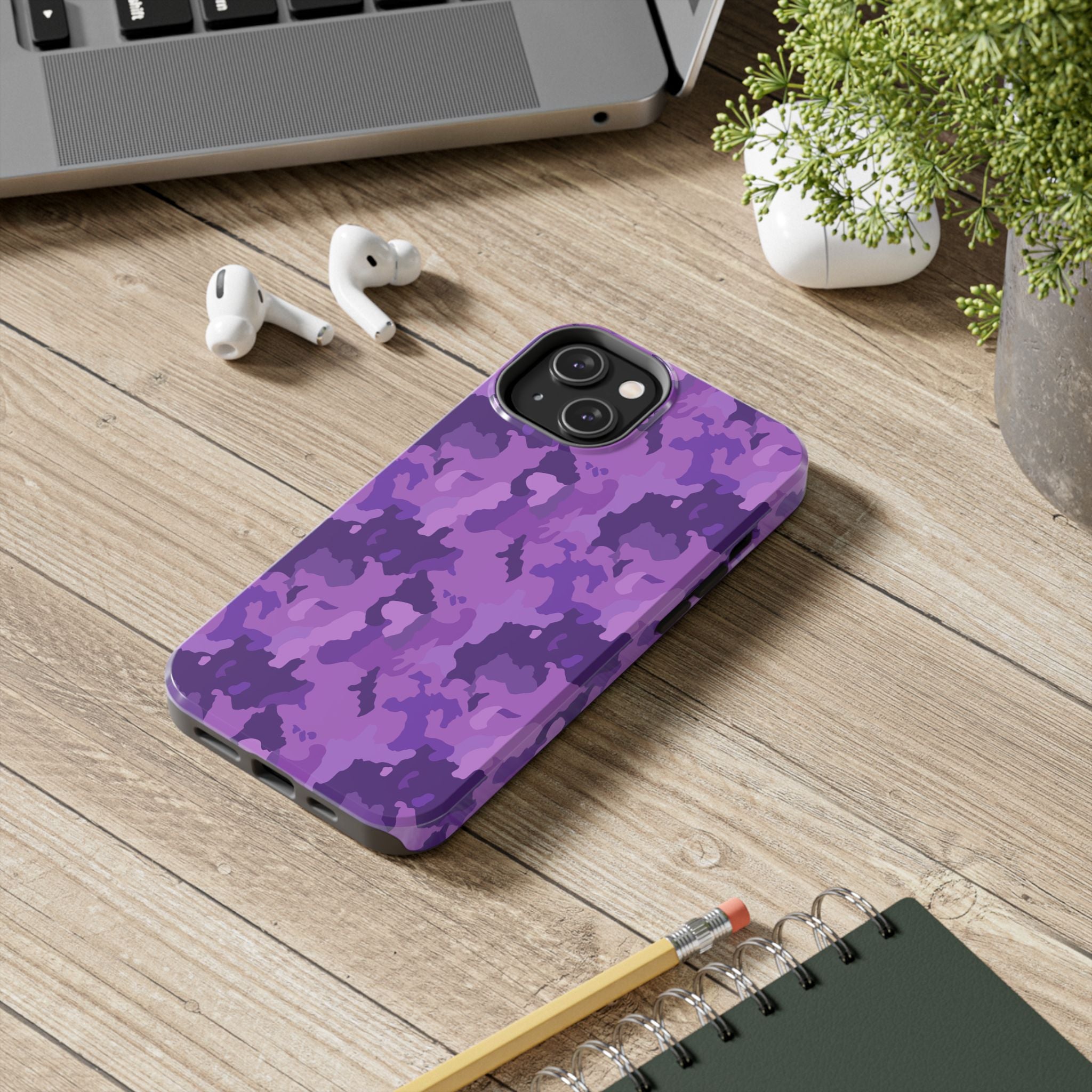 Tough Phone Cases - Purple Camo