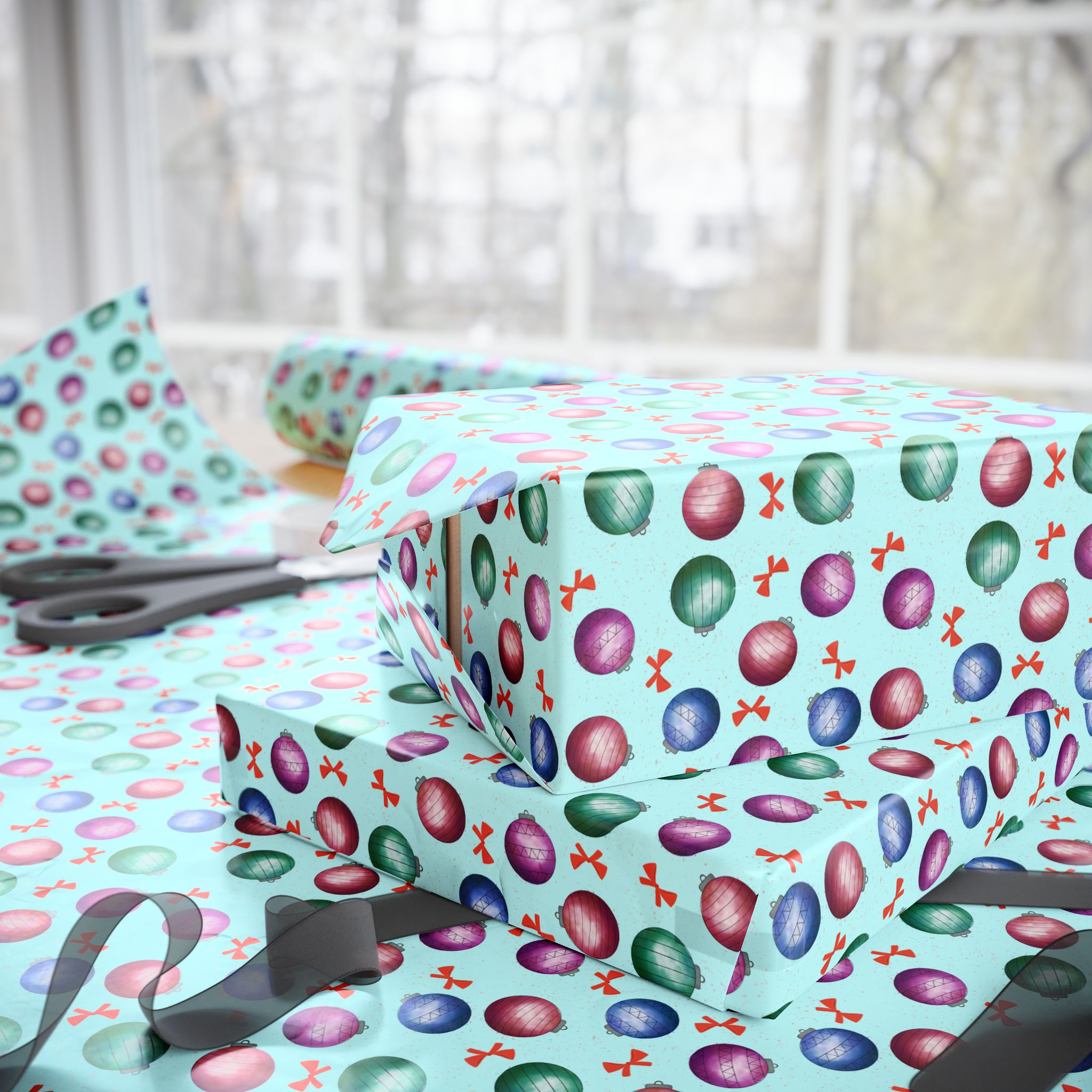 Wrapping Papers - Ornaments and Bows