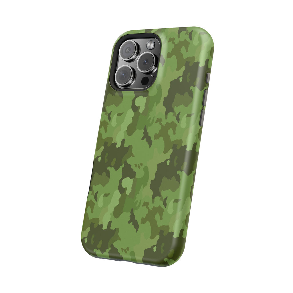 Magnetic Impact-Resistant Cases - Green Camo