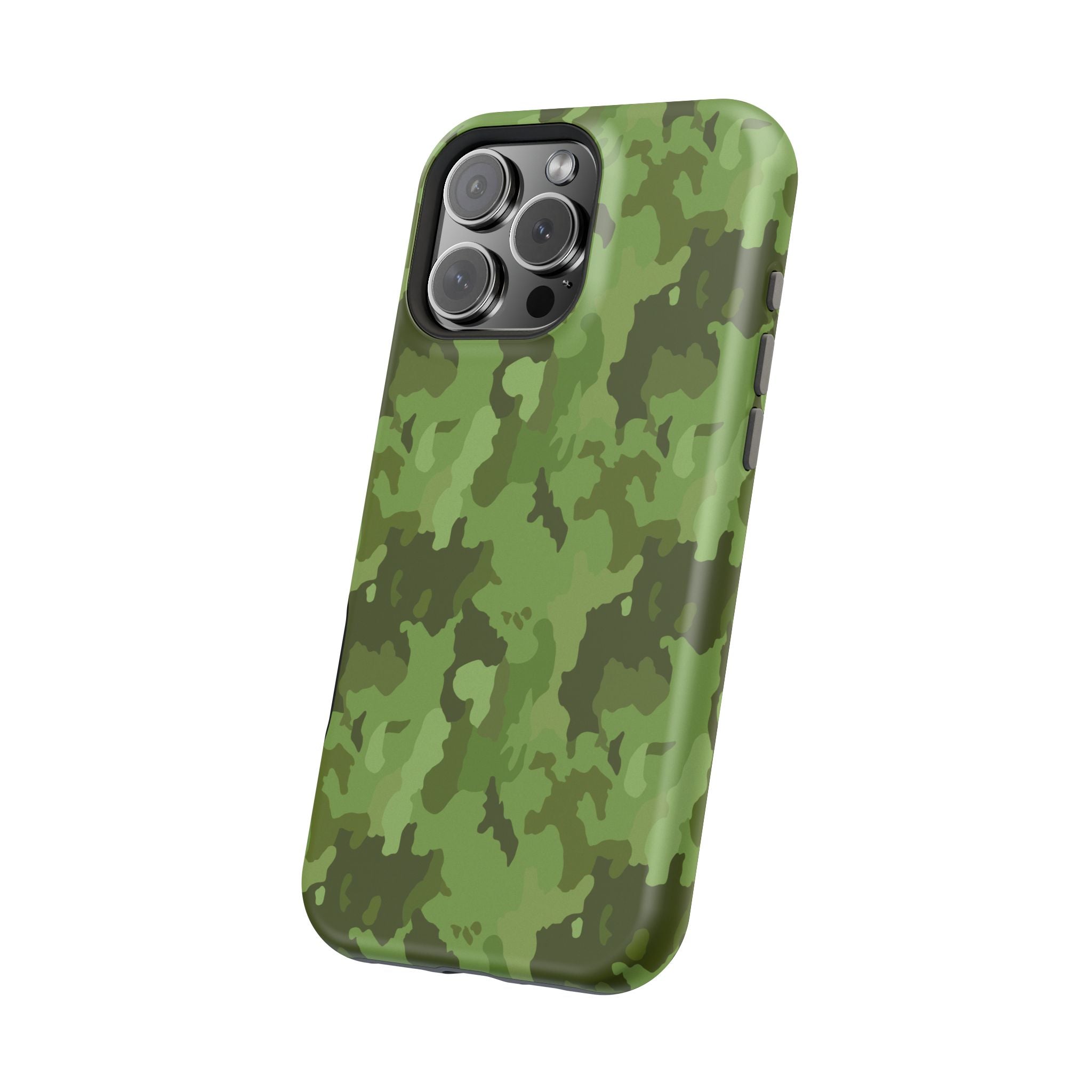 Magnetic Impact-Resistant Cases - Green Camo