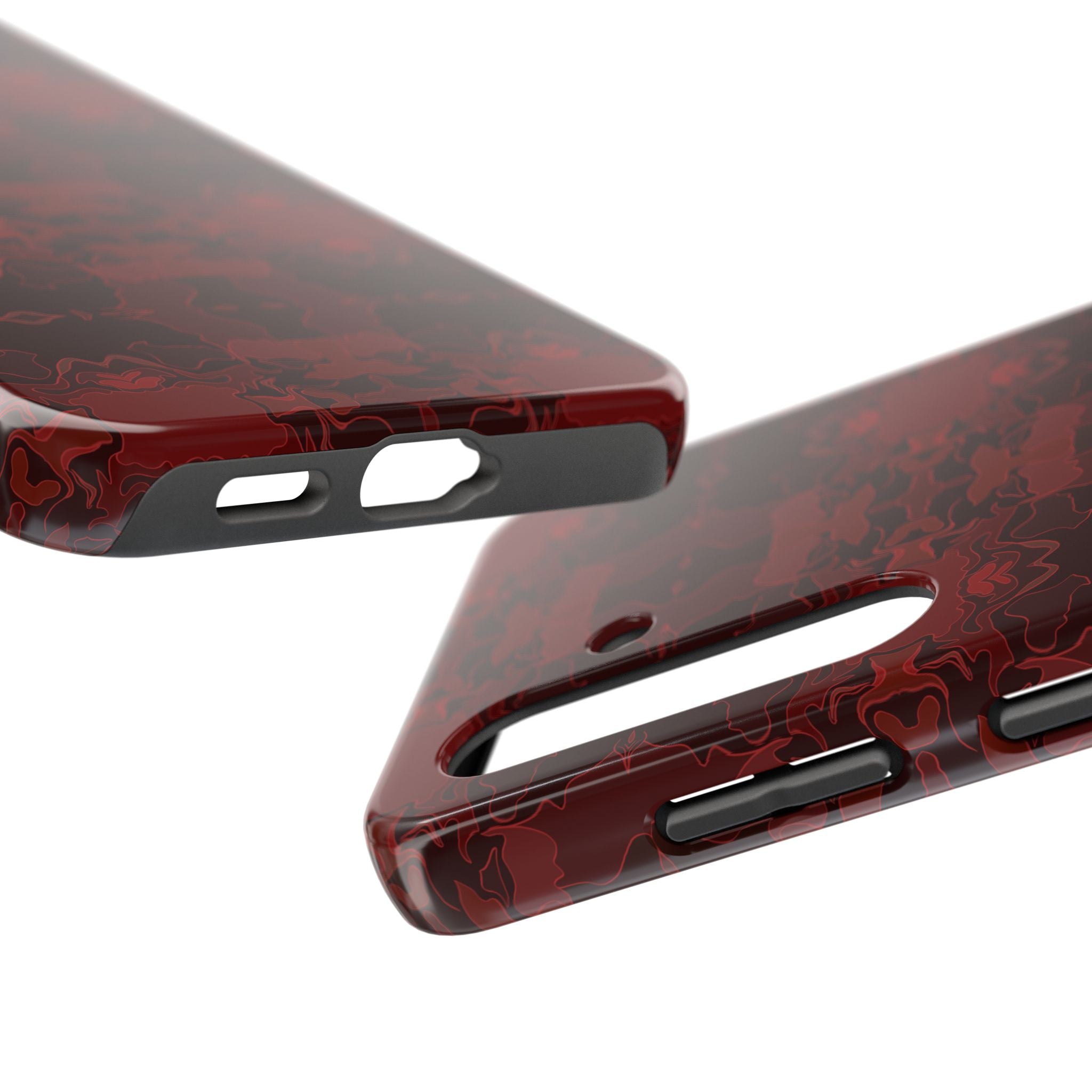 Tough Phone Cases - Red Kaleidoscope Pattern