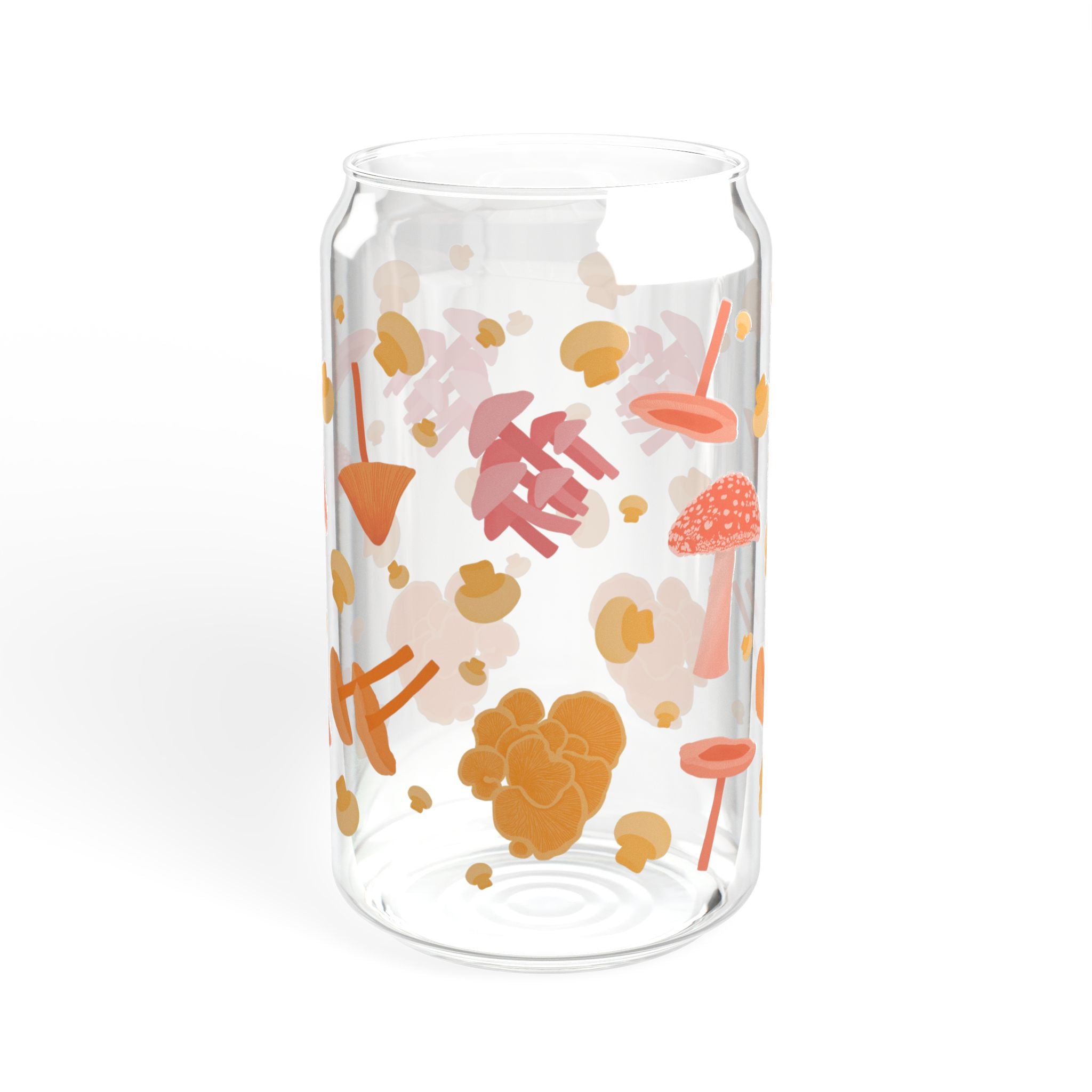 Sipper Glass, 16oz - Mushroom Wonderland