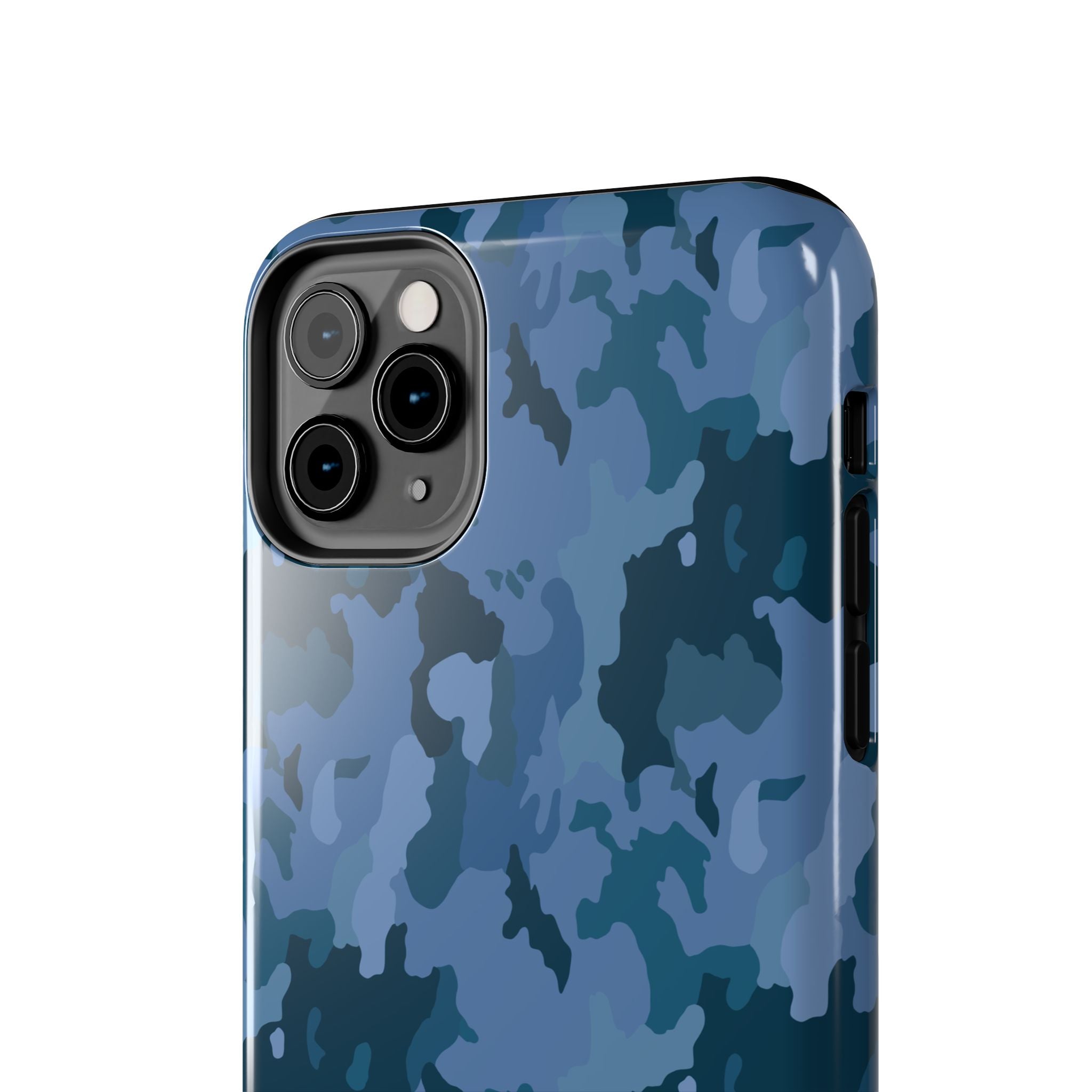 Tough Phone Cases - Blue Camo