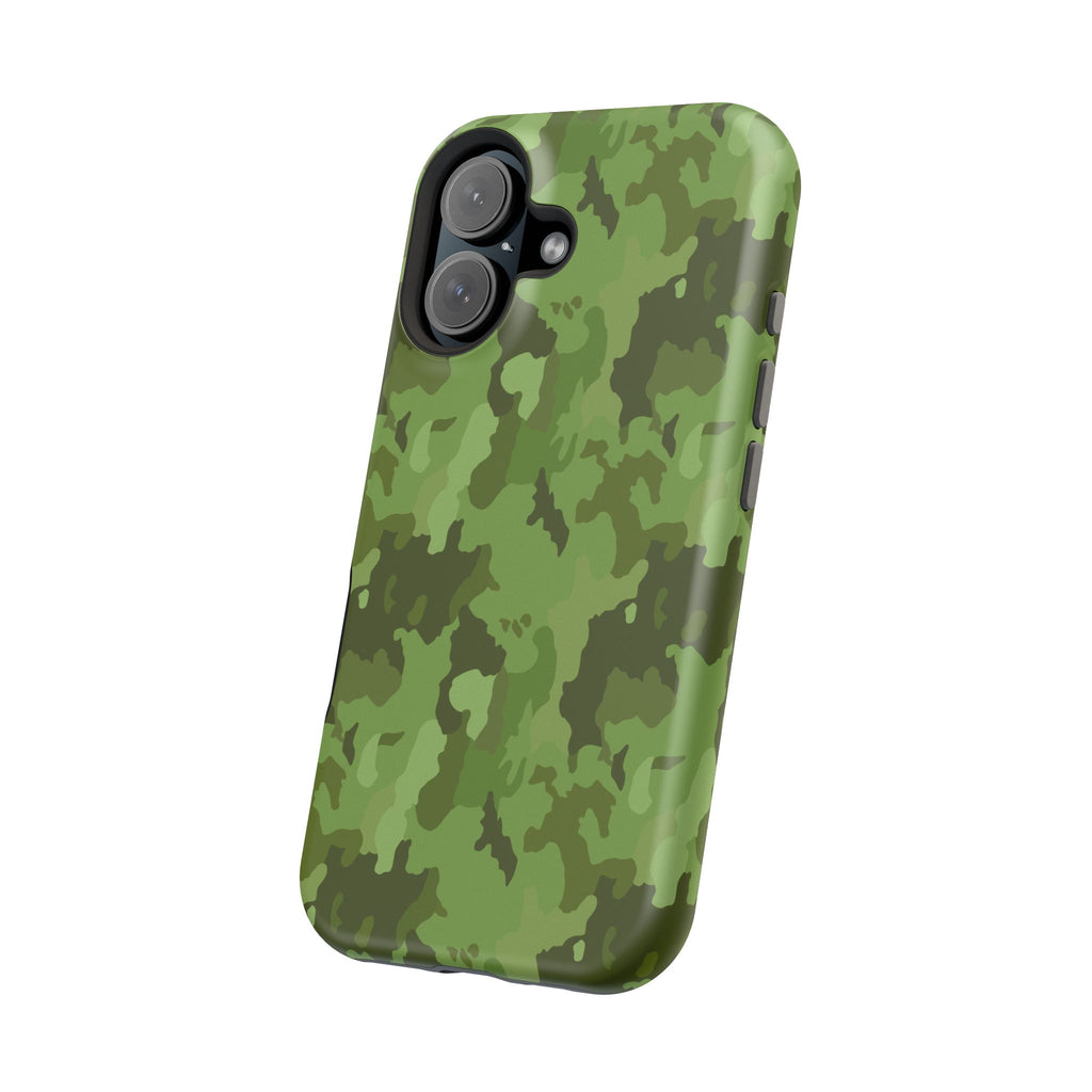 Magnetic Impact-Resistant Cases - Green Camo