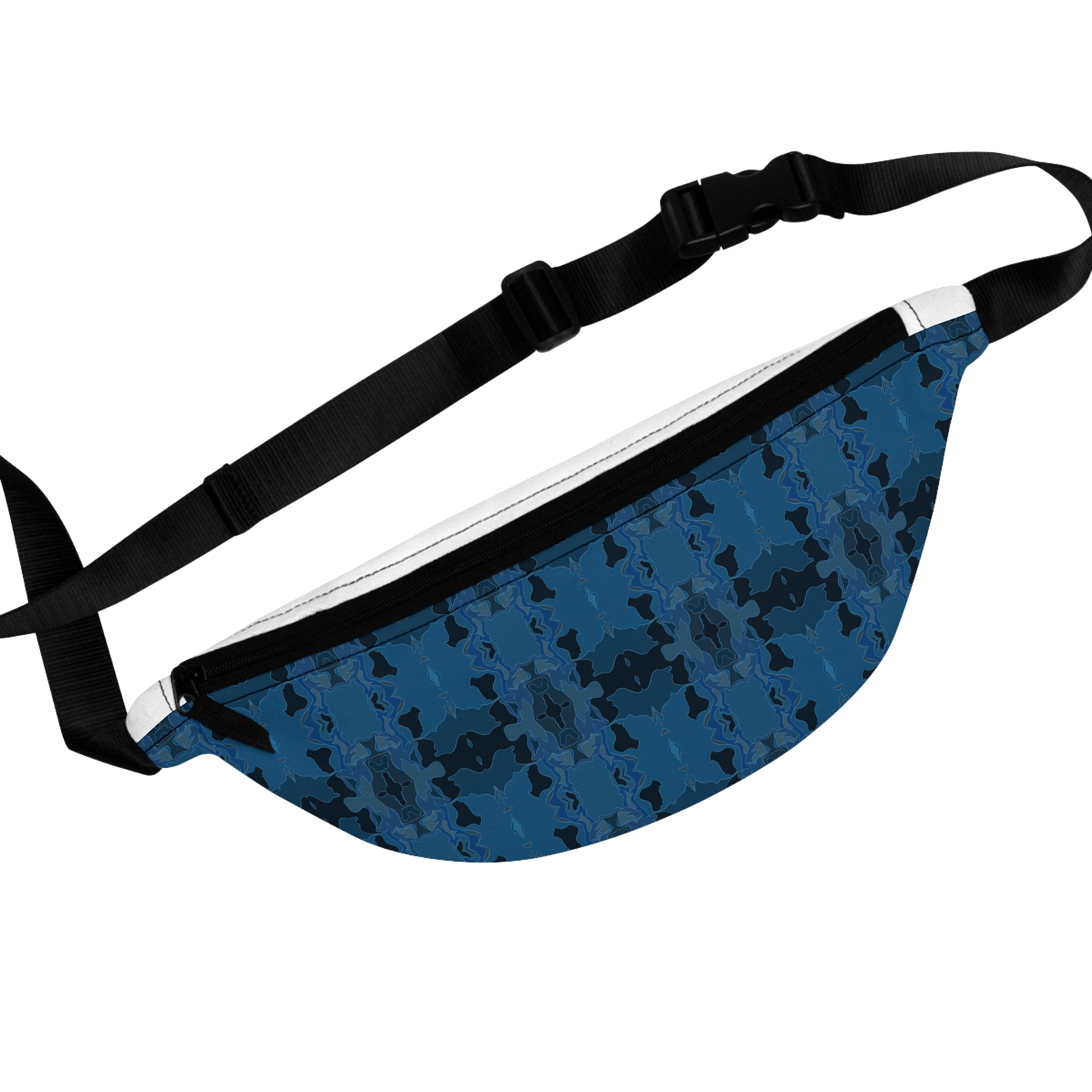 Fanny Pack - Blue Kaleidoscope Pattern