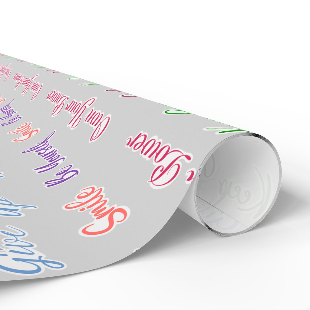 Wrapping Papers - Grey Inspo Word