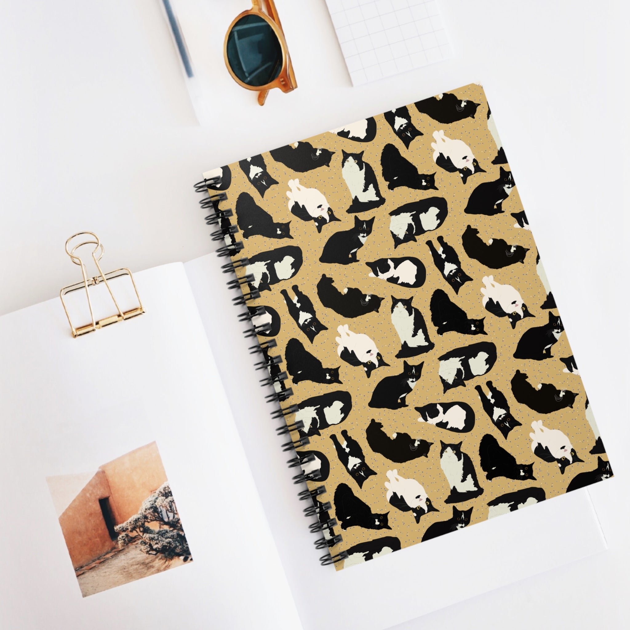 Spiral Notebook - Ruled Line - Cats
