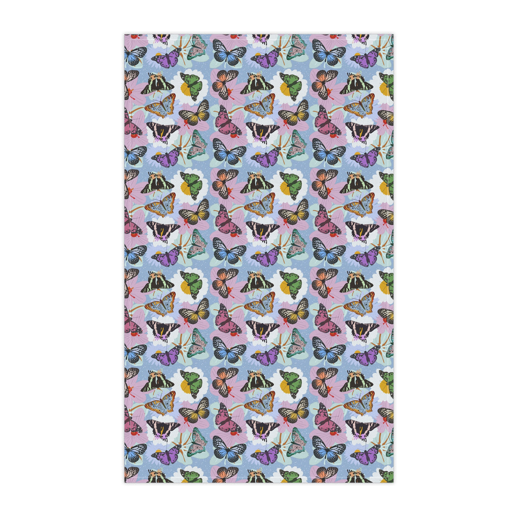 Tea Towels (cotton, poly) - Butterflies and Flowers