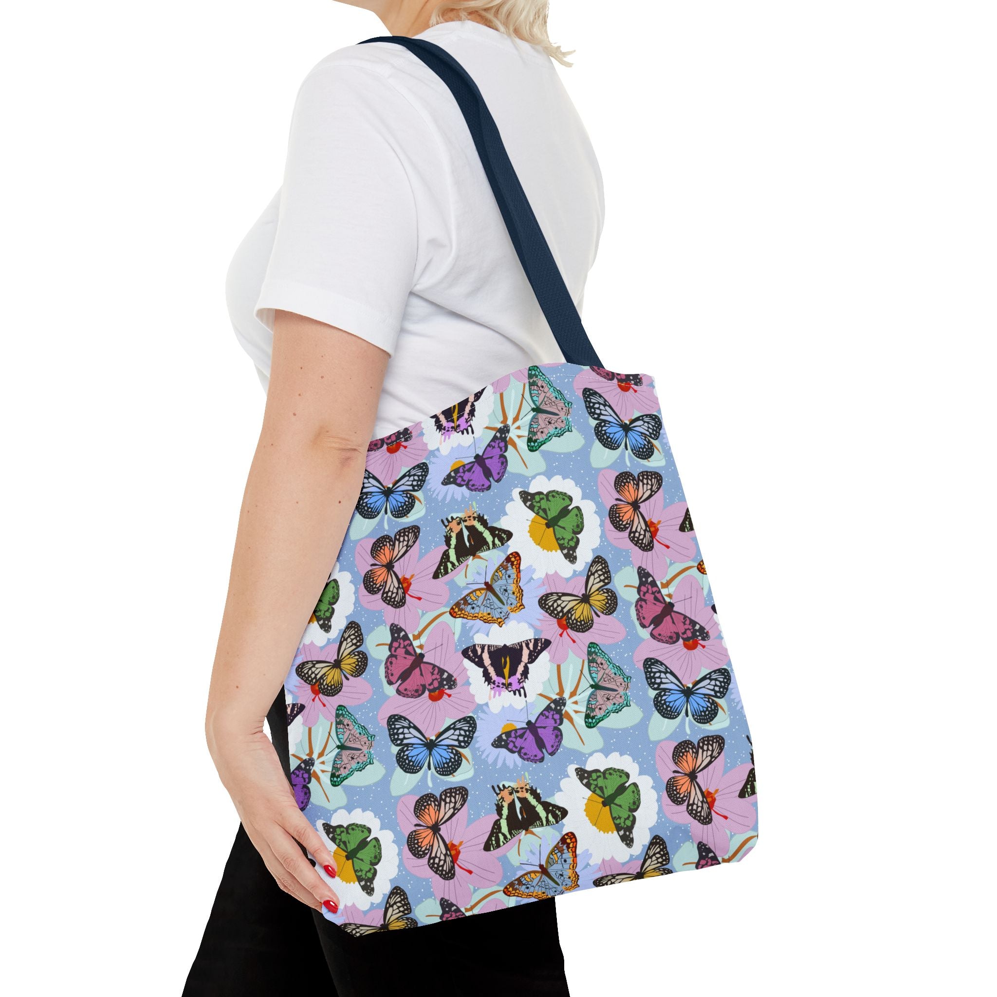 Tote Bag - Butterflies and Flowers