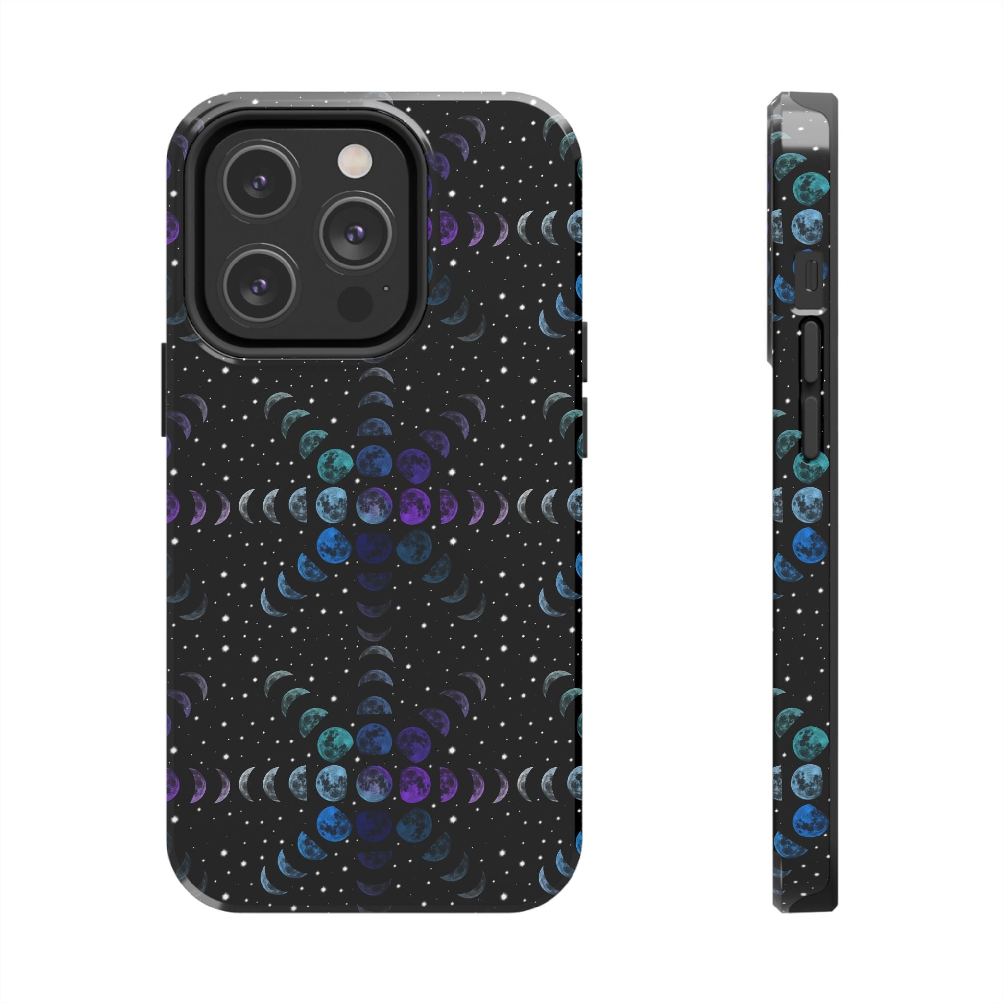 Tough Phone Cases - Multi-Colored Lunar Cycle