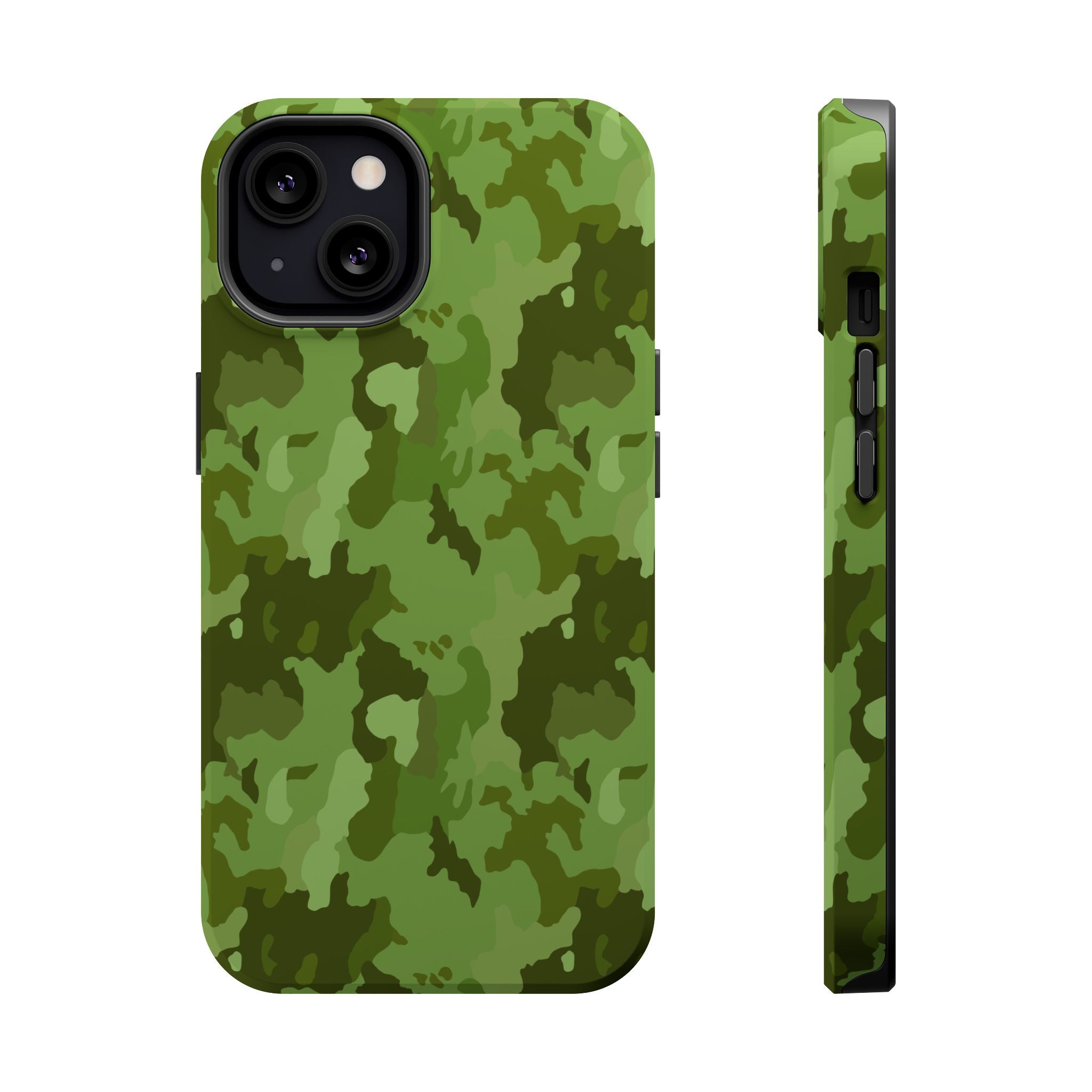 Magnetic Impact-Resistant Cases - Green Camo