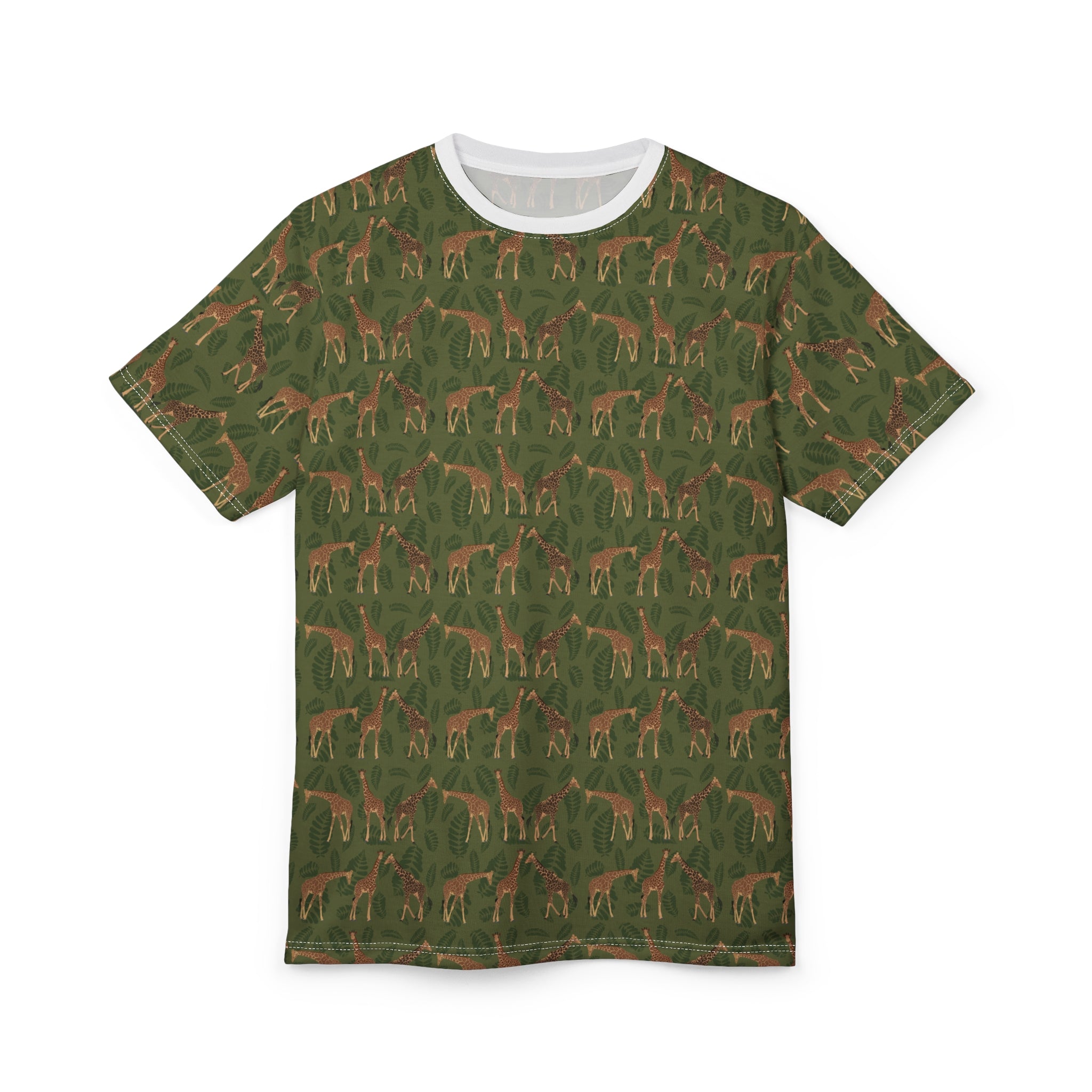 Unisex Cut & Sew Tee - Giraffes