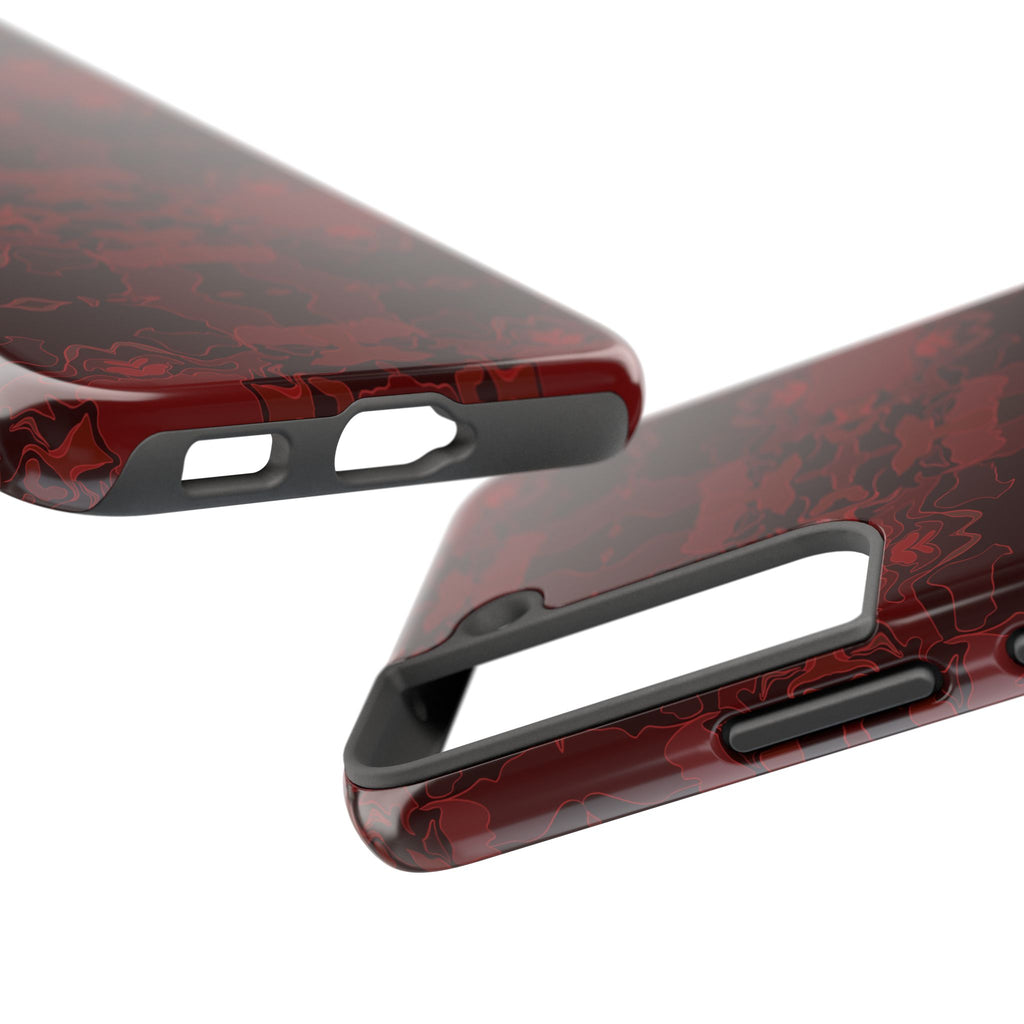 Tough Phone Cases - Red Kaleidoscope Pattern