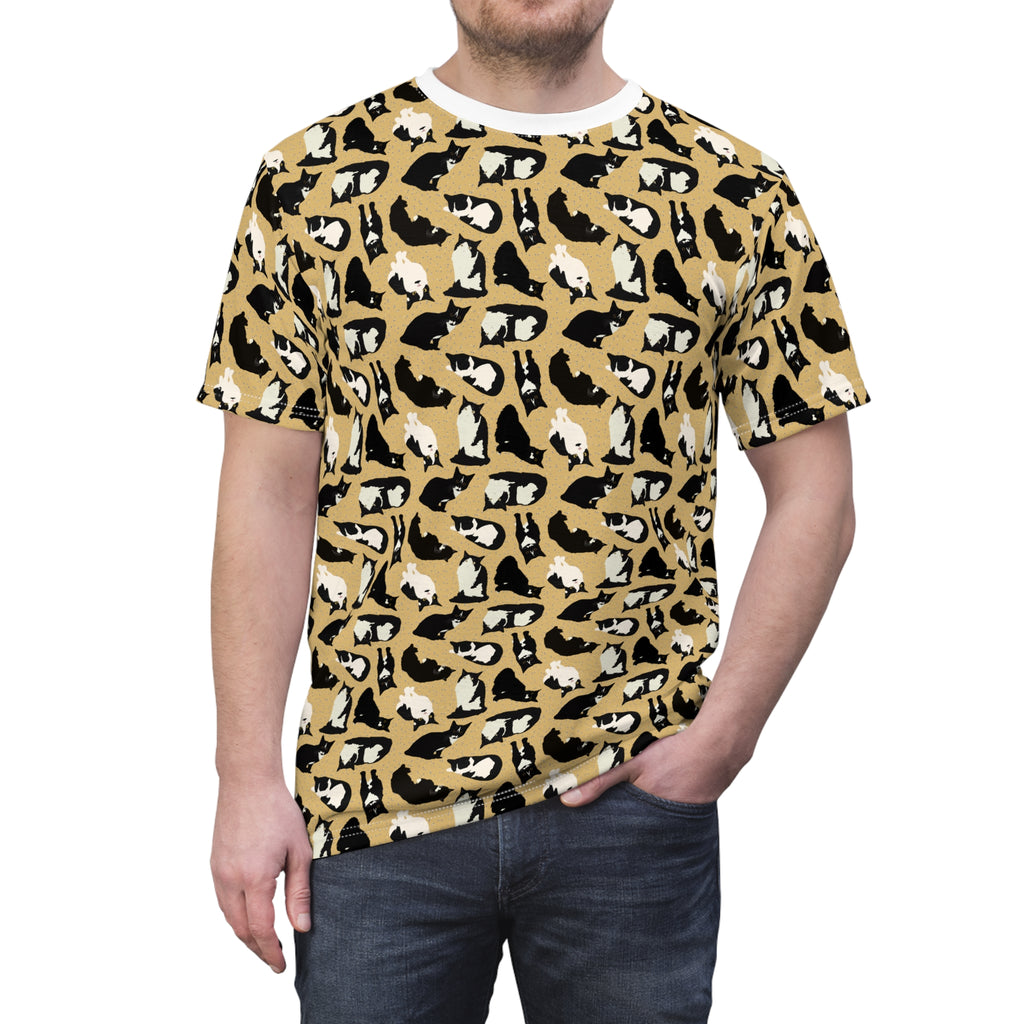 Unisex Cut & Sew Tee - Cats