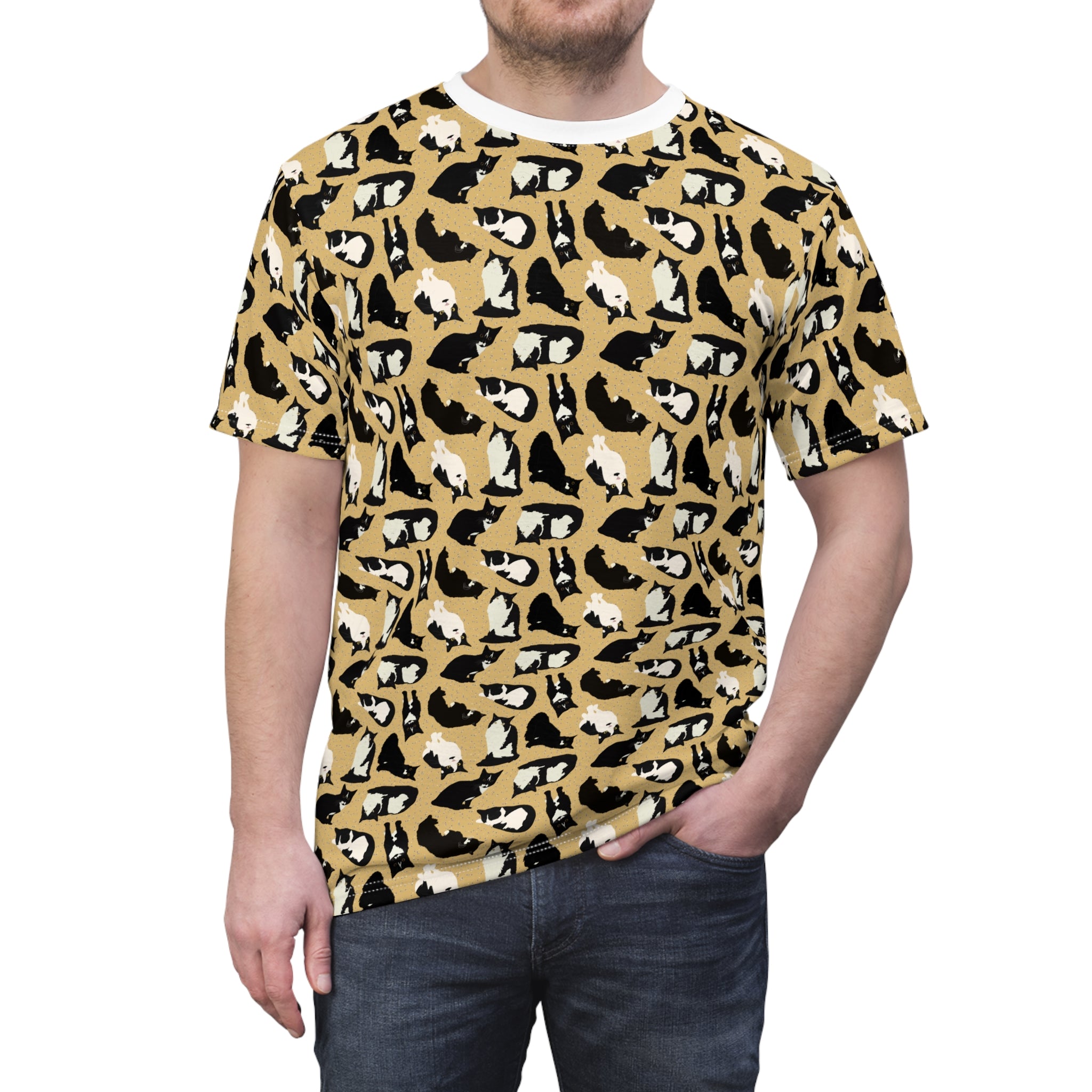 Unisex Cut & Sew Tee - Cats