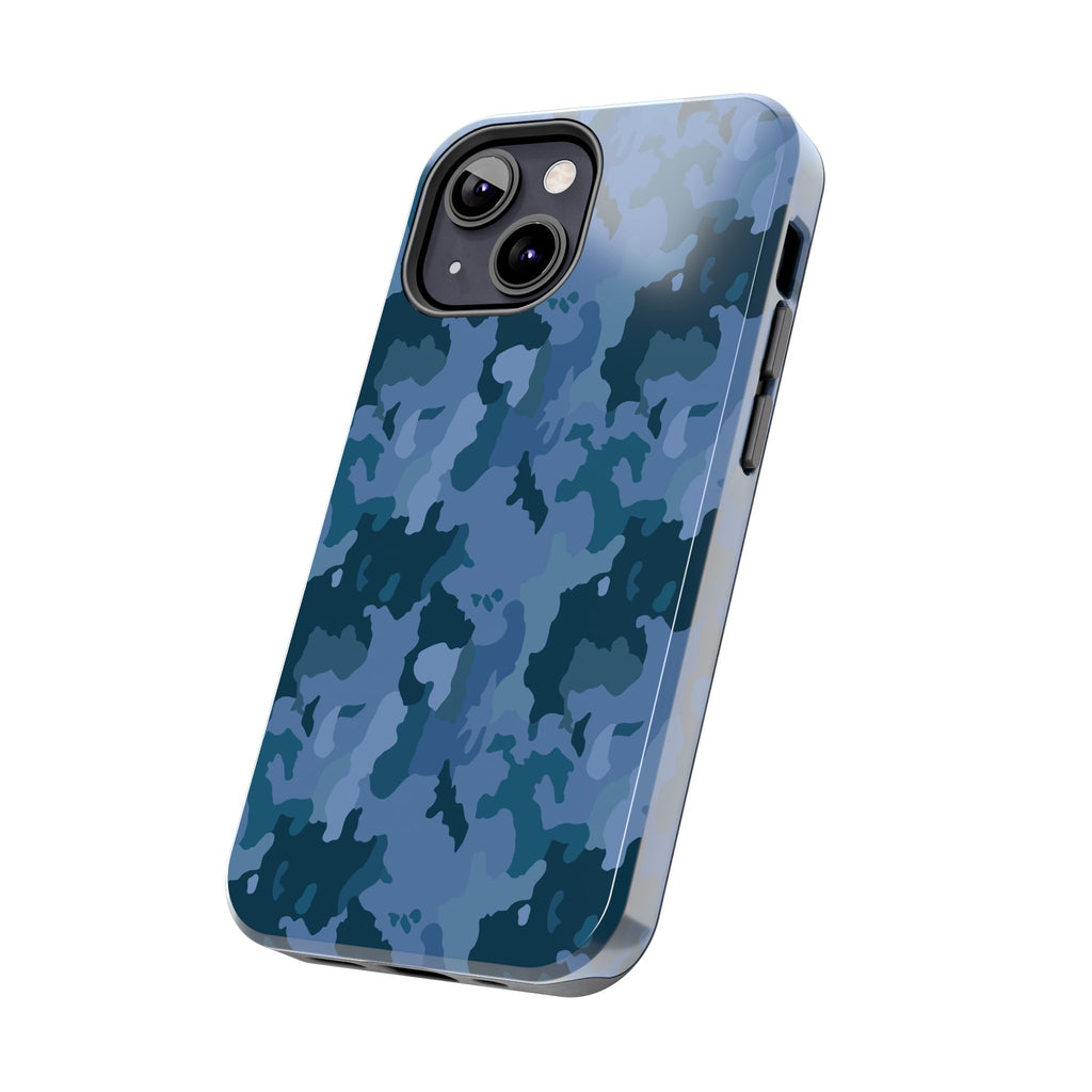 Tough Phone Cases - Blue Camo