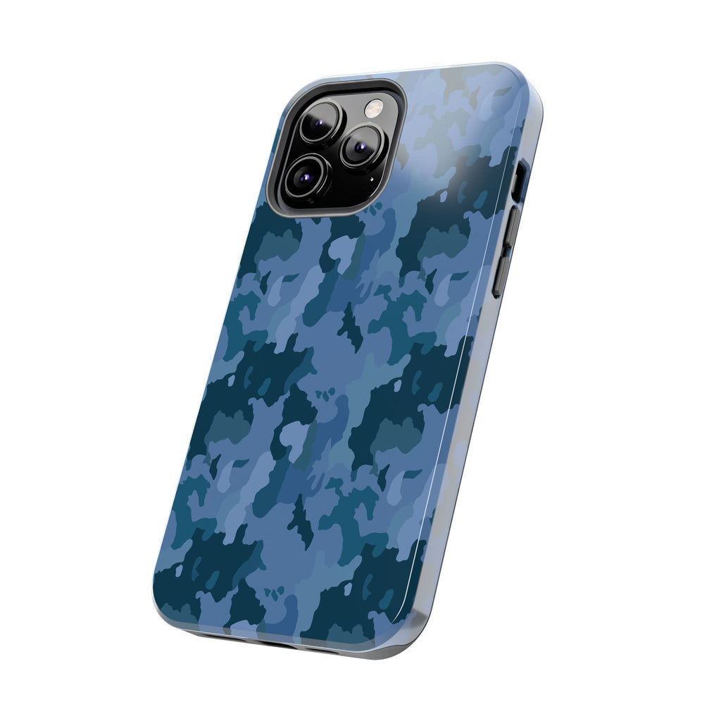 Tough Phone Cases - Blue Camo
