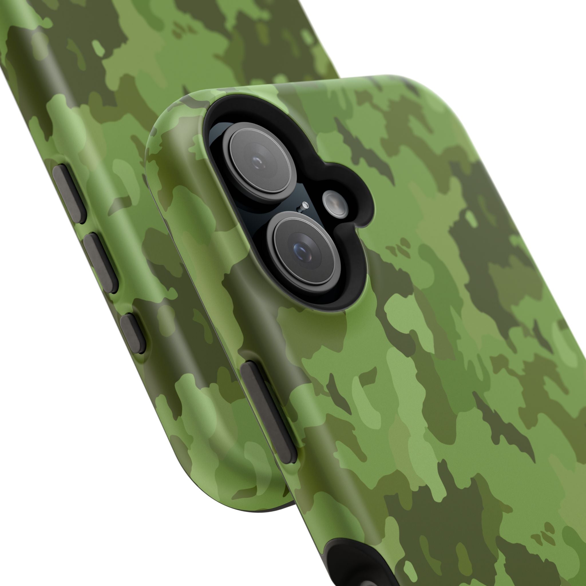 Magnetic Impact-Resistant Cases - Green Camo
