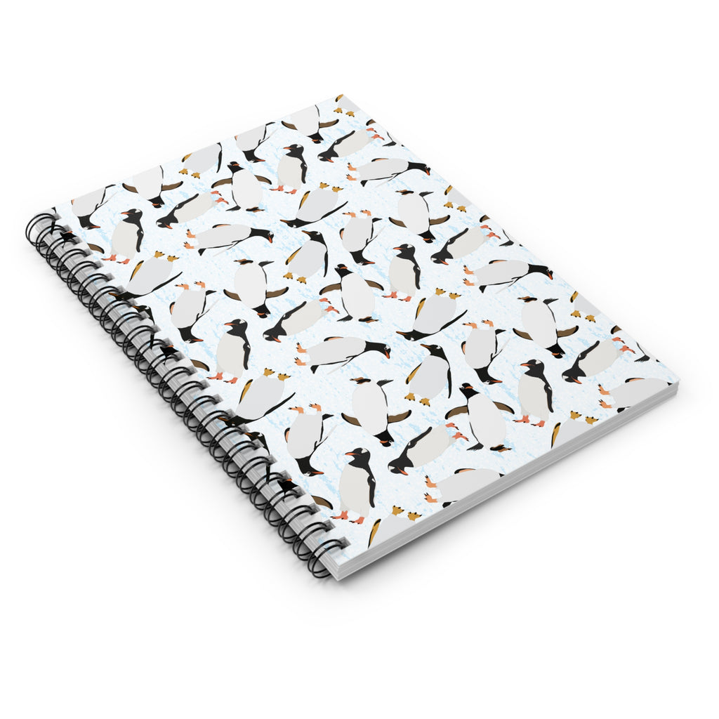 Spiral Notebook - Ruled Line - Penguins