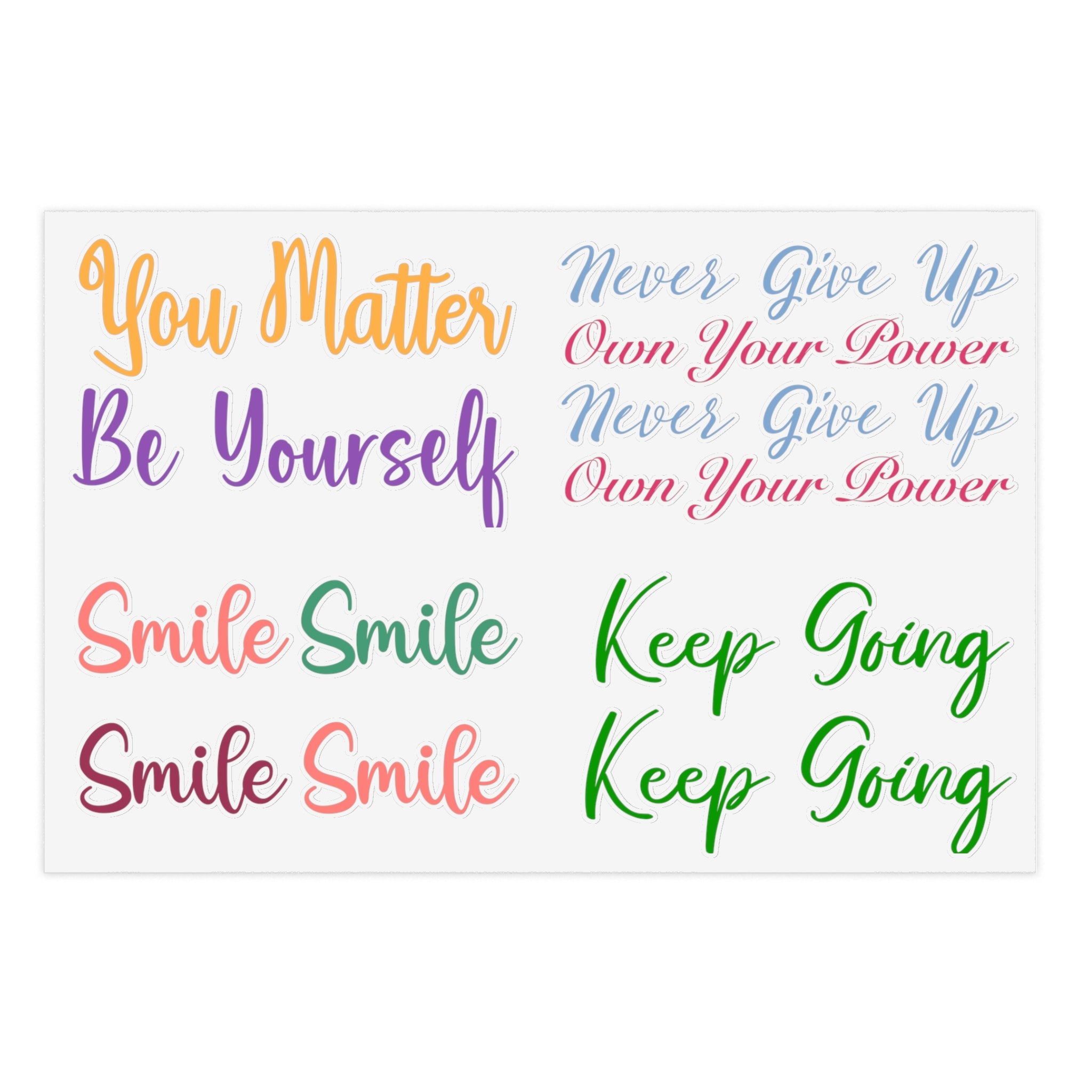 Sticker Sheets - Inspo Words