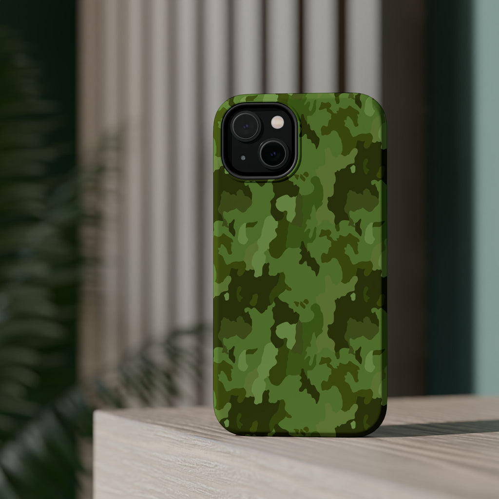 Magnetic Impact-Resistant Cases - Green Camo