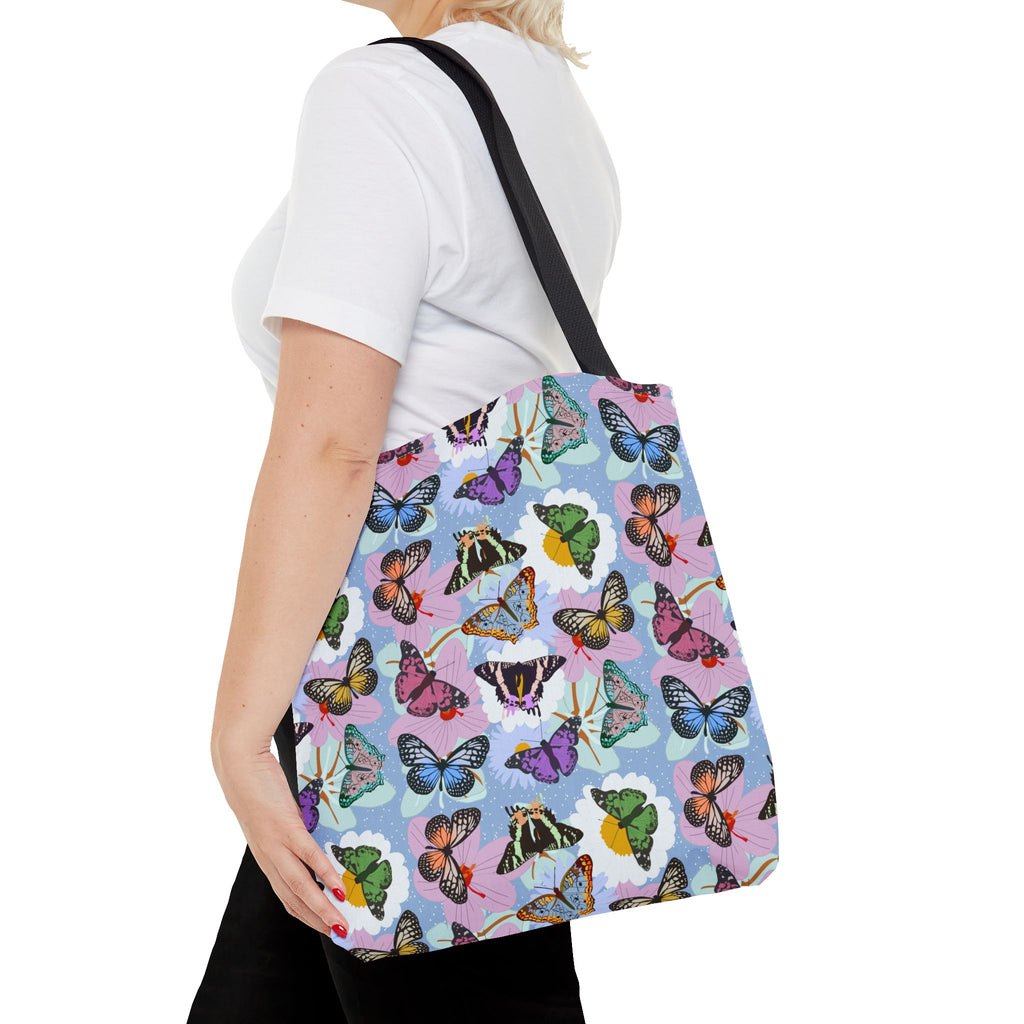 Tote Bag - Butterflies and Flowers