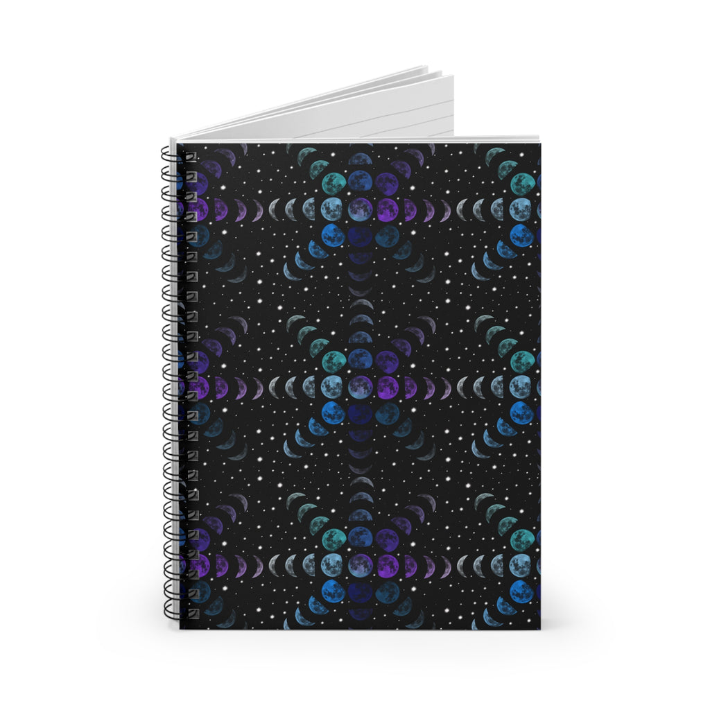 Spiral Notebook - Ruled Line - Lunar Cycle