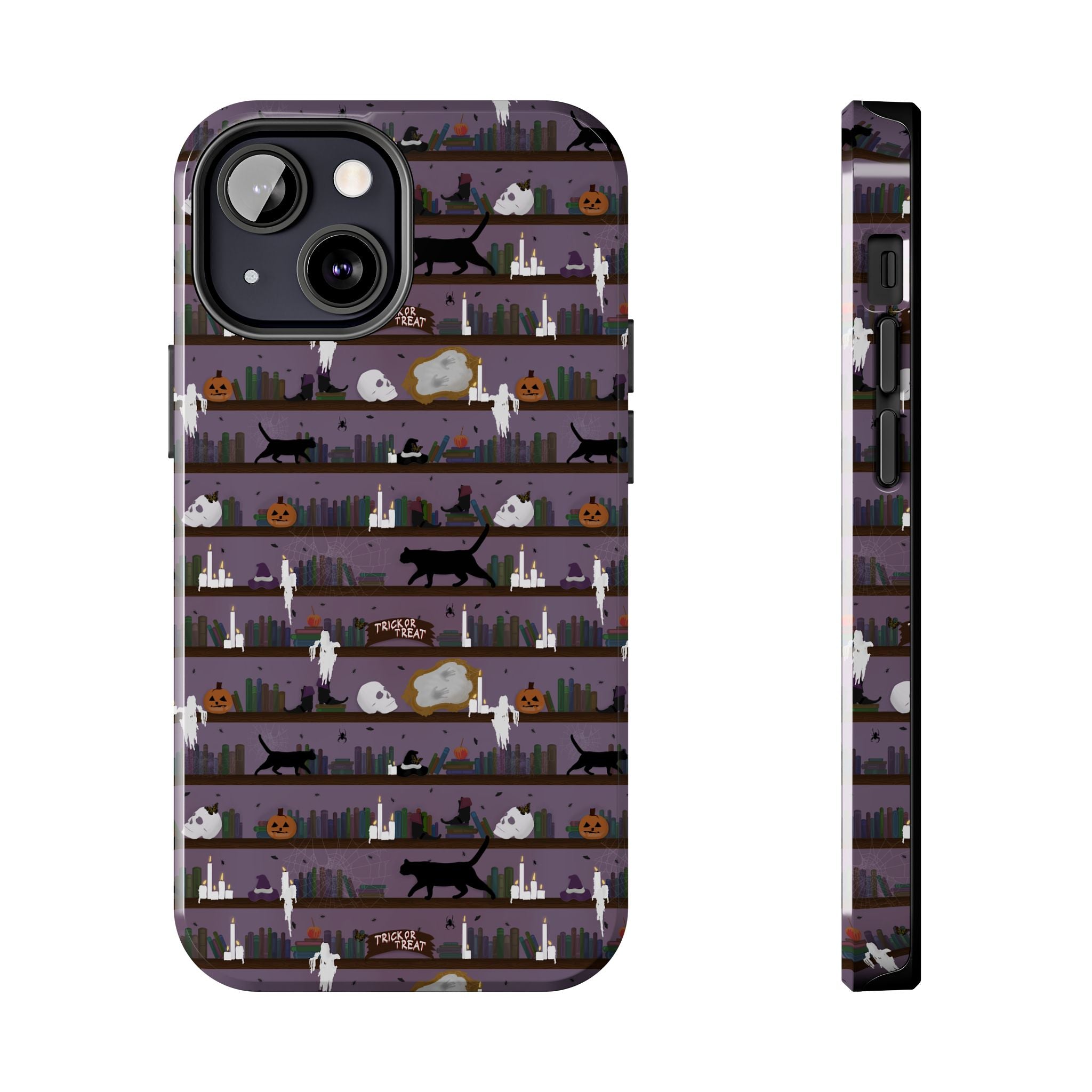 Tough Phone Cases - Spooky Bookcase