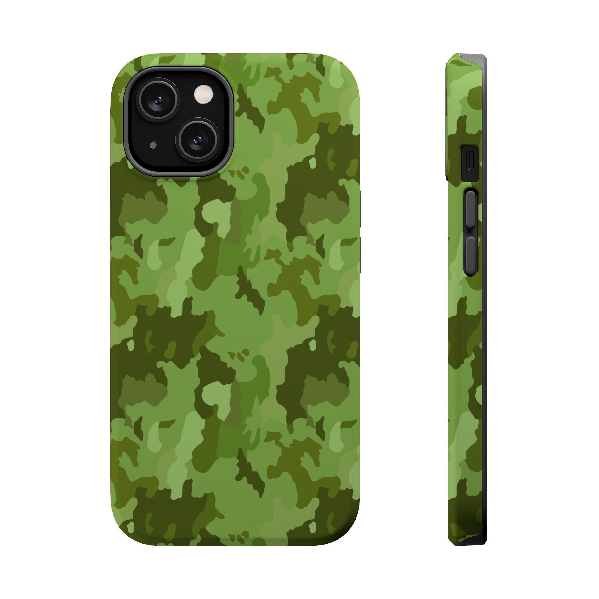 Magnetic Impact-Resistant Cases - Green Camo
