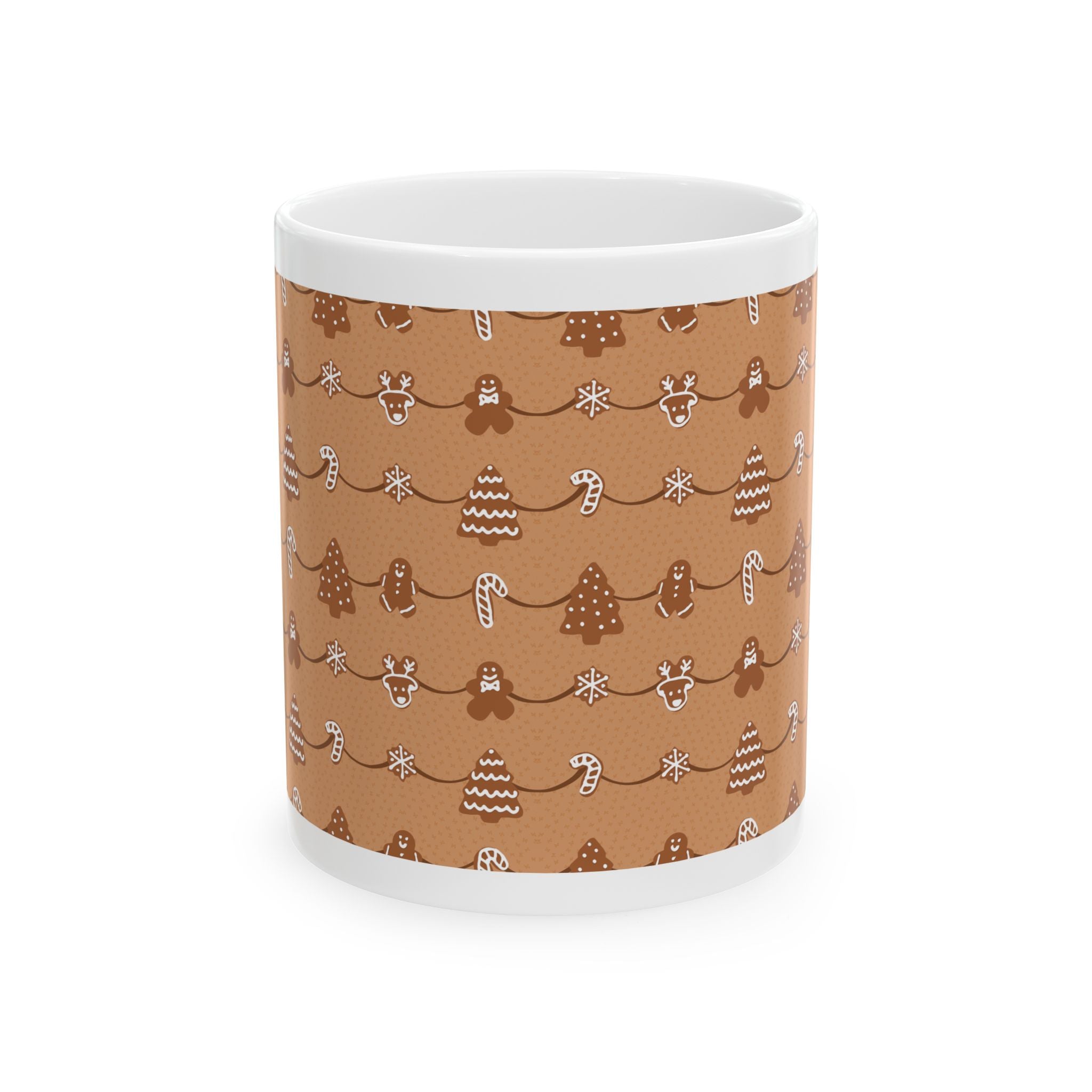 Mug with Gingerbread Cookies Design